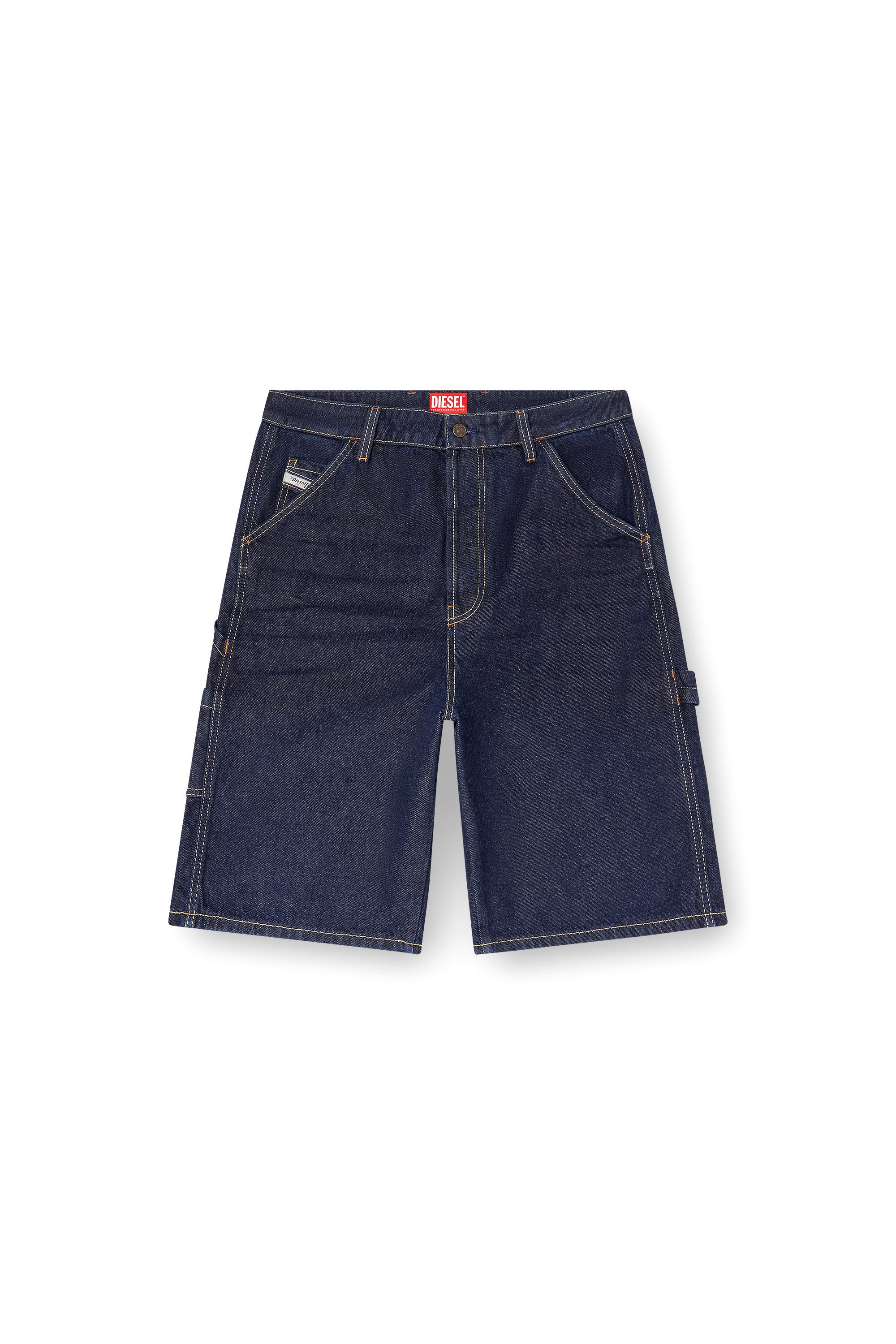 Diesel - D-LIVERY-SHORT, Herren Utility-Shorts aus Denim in cleaner Waschung in Dunkelblau - 3