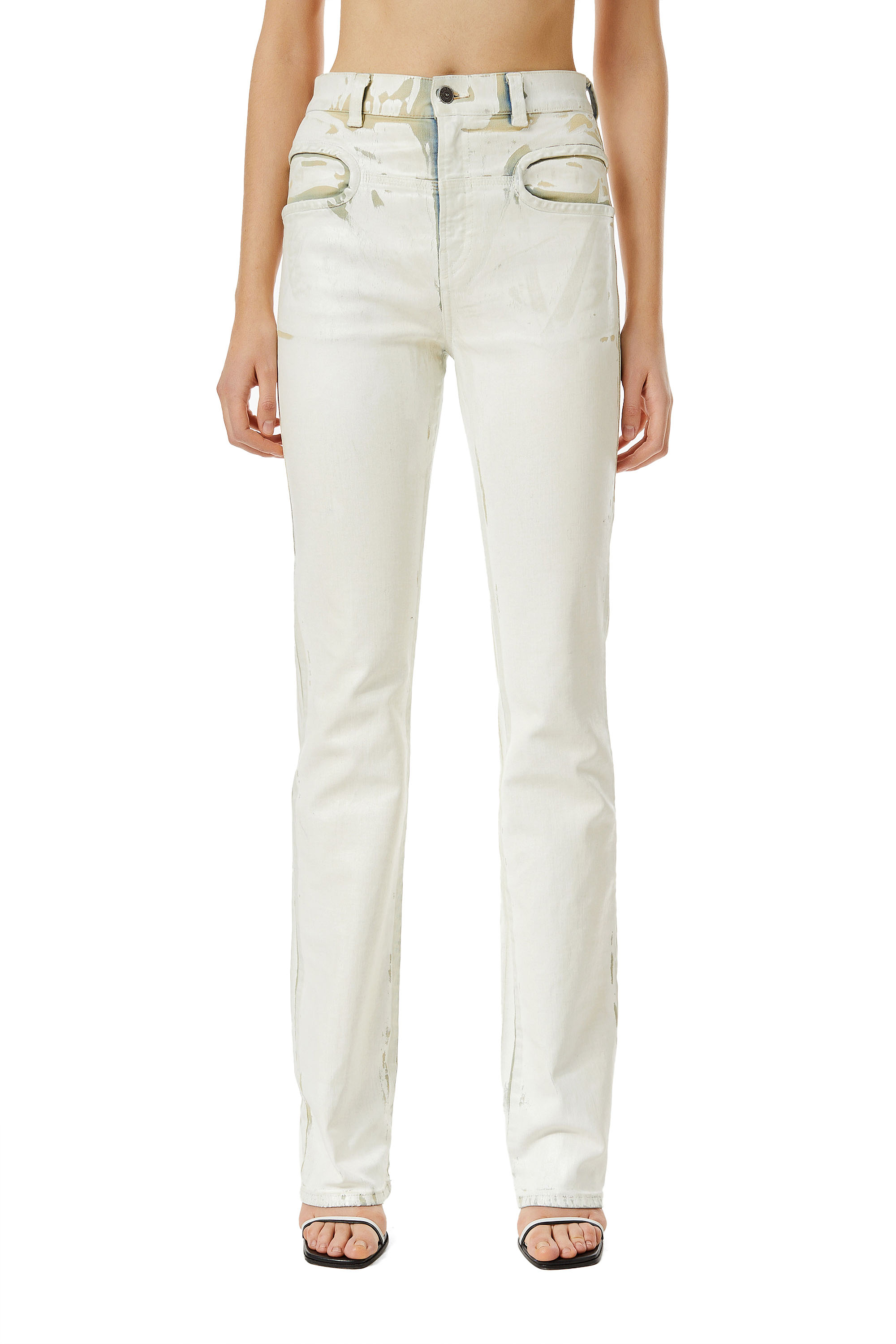 Diesel - D-LYA 0EIAE Slim Jeans, Weiß - Image 1