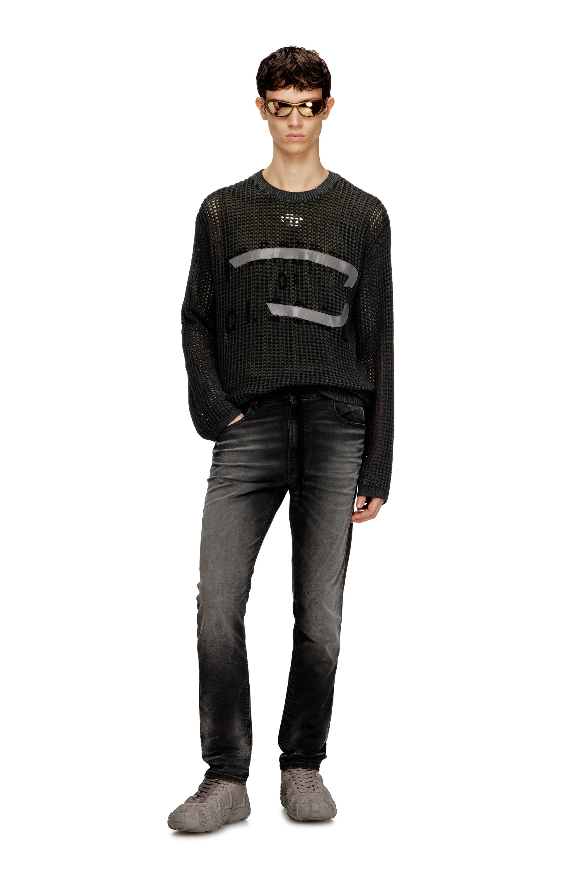 Diesel - Herren Regular 2032 D-Krooley Joggjeans&reg; 068UG, Schwarz/Dunkelgrau - 2