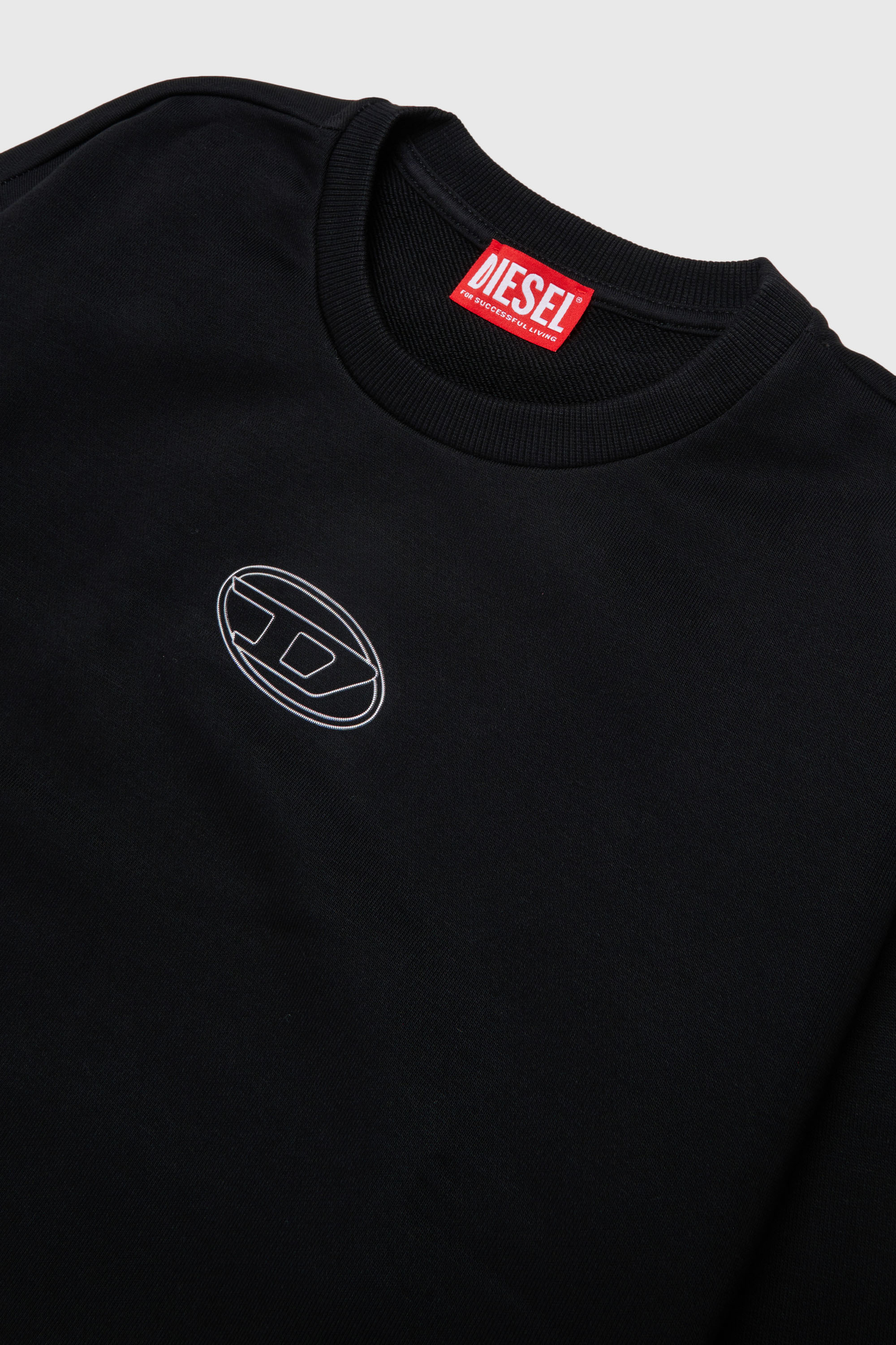 Diesel - SALILLY, Damen Sweatshirt mit Oval D Logo in Schwarz - 3