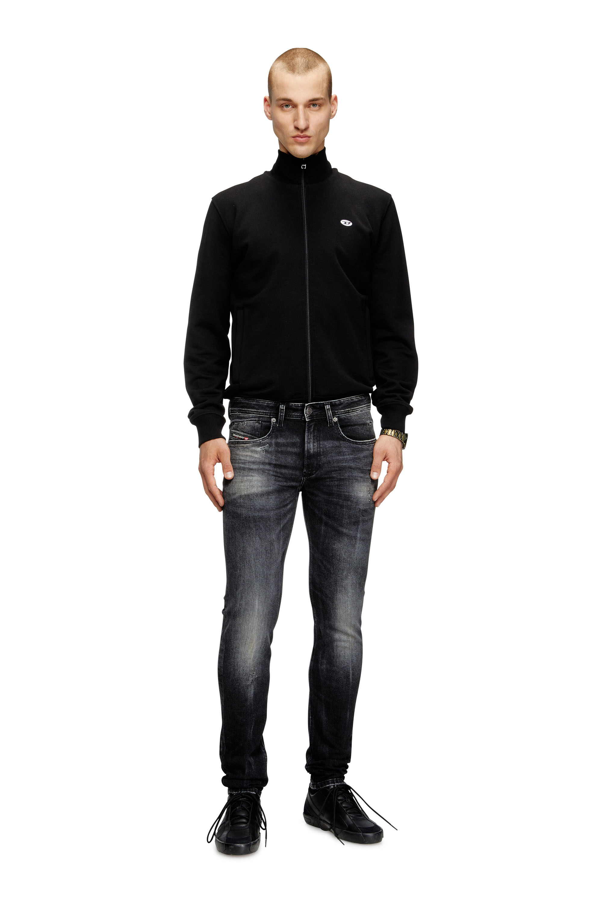 Diesel - Herren Skinny Jeans 1979 Sleenker 0DBDP, Schwarz/Dunkelgrau - 2