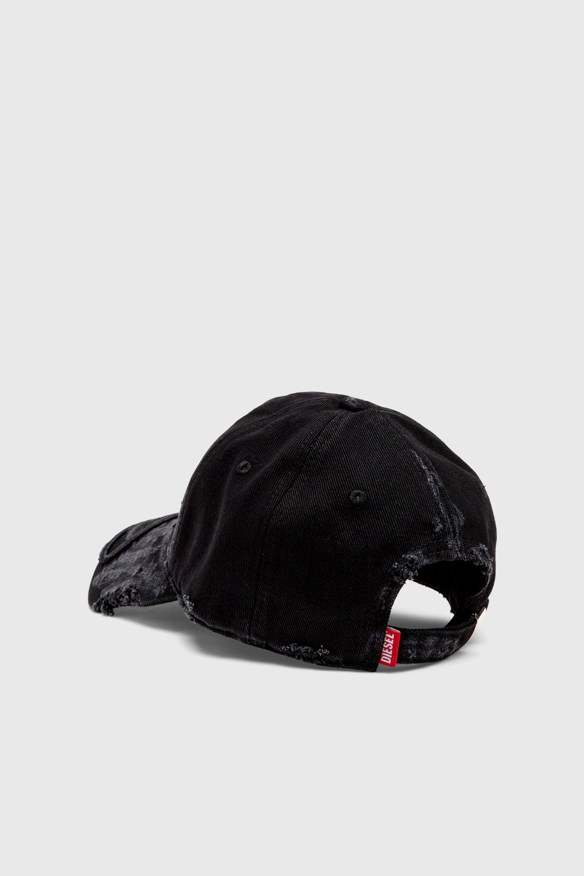 Diesel - C-ODY, Herren Basecap aus vielgetragenem Denim in Schwarz - 2