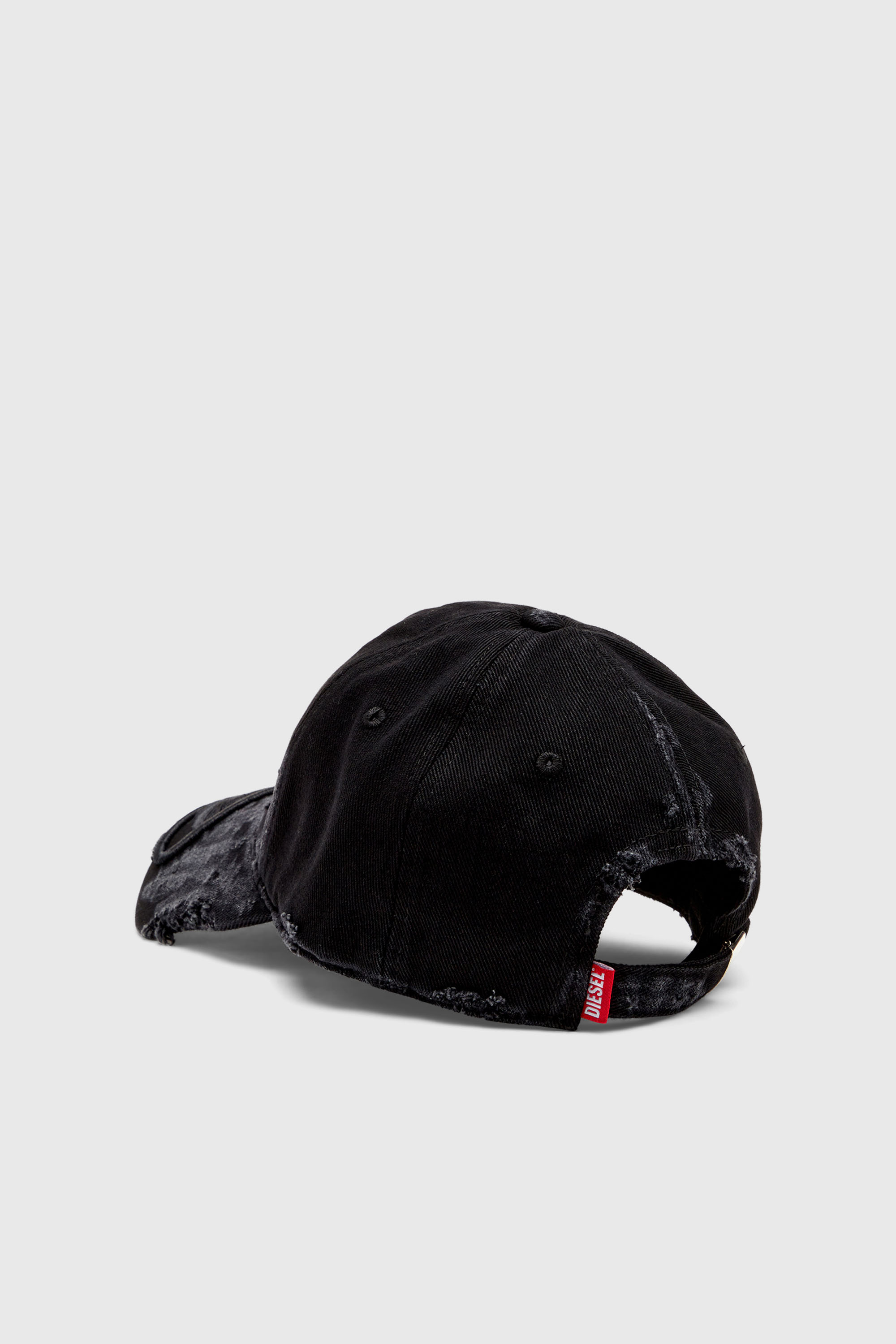 Diesel - C-ODY, Herren Basecap aus vielgetragenem Denim in Schwarz - 2