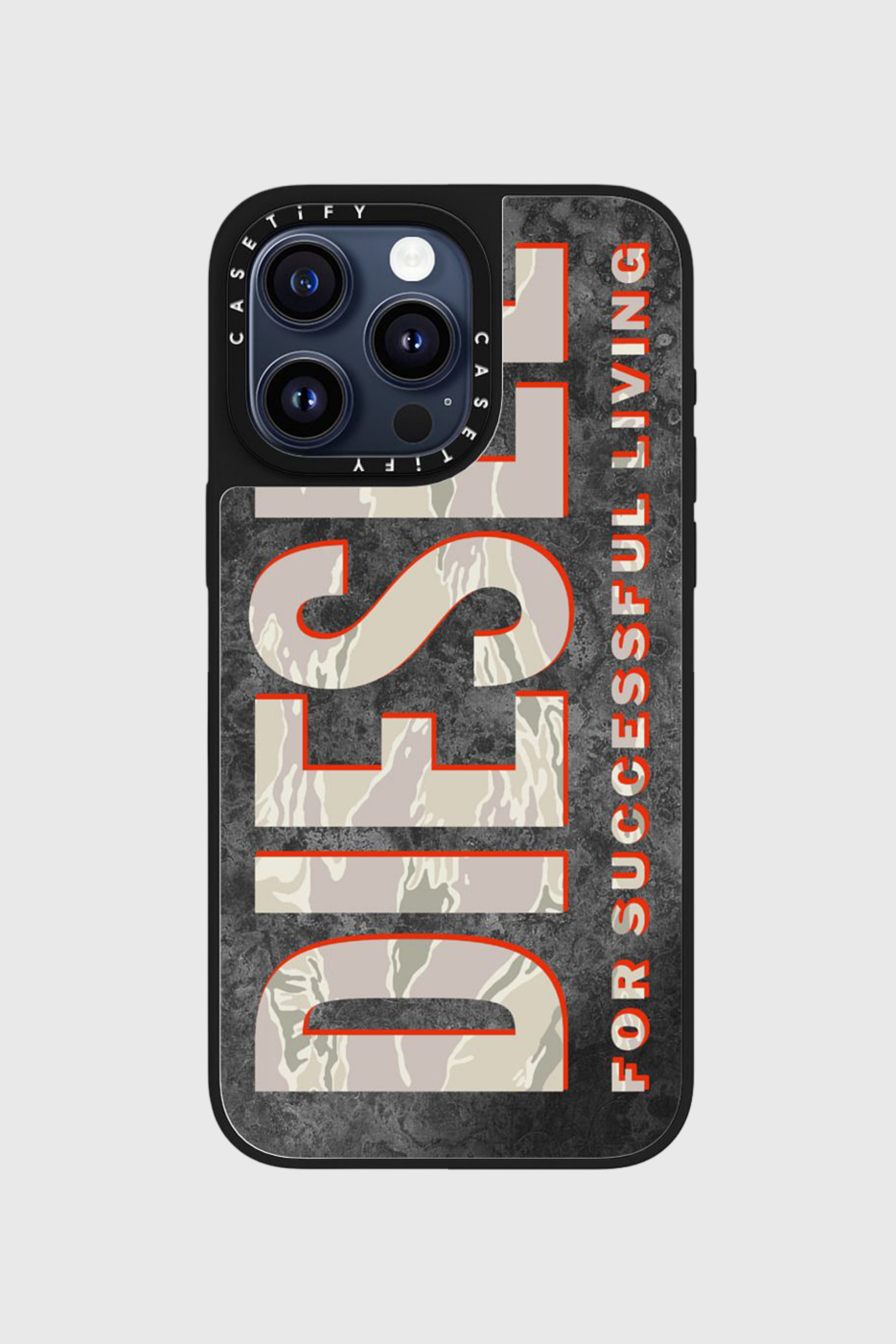 Diesel - 60329 CASETIFY MOULDED CASE, Unisex MagSafe Tarn-H&uuml;lle iPhone 15 Pro Max in Braun/Weiss - 1