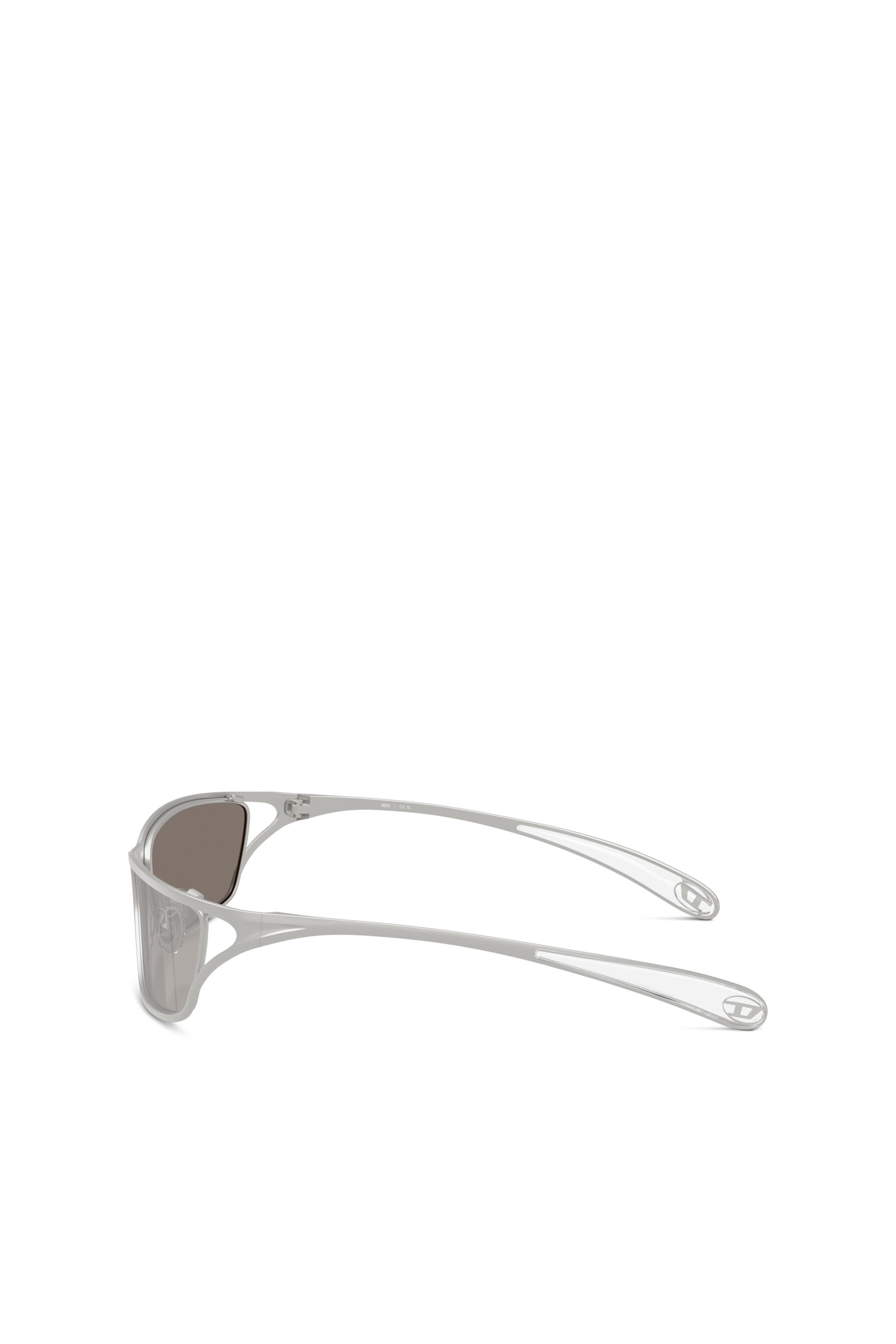Diesel - 0DL1015, Unisex Rechteckige Sonnenbrille in Grau - 2
