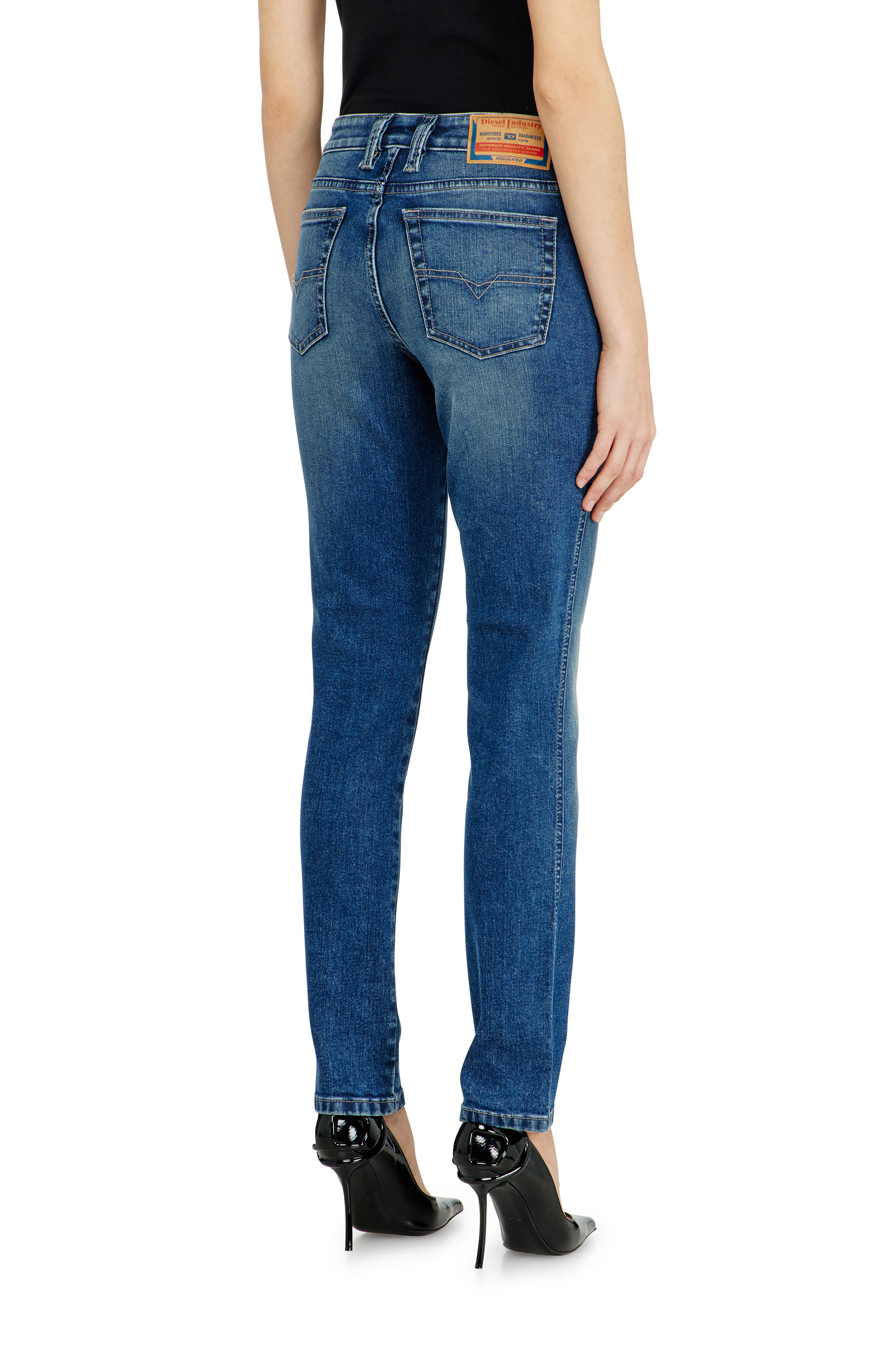 Diesel - Damen Slim Jeans 1992 D-Jiann 0DBEE, Mittelblau - 5