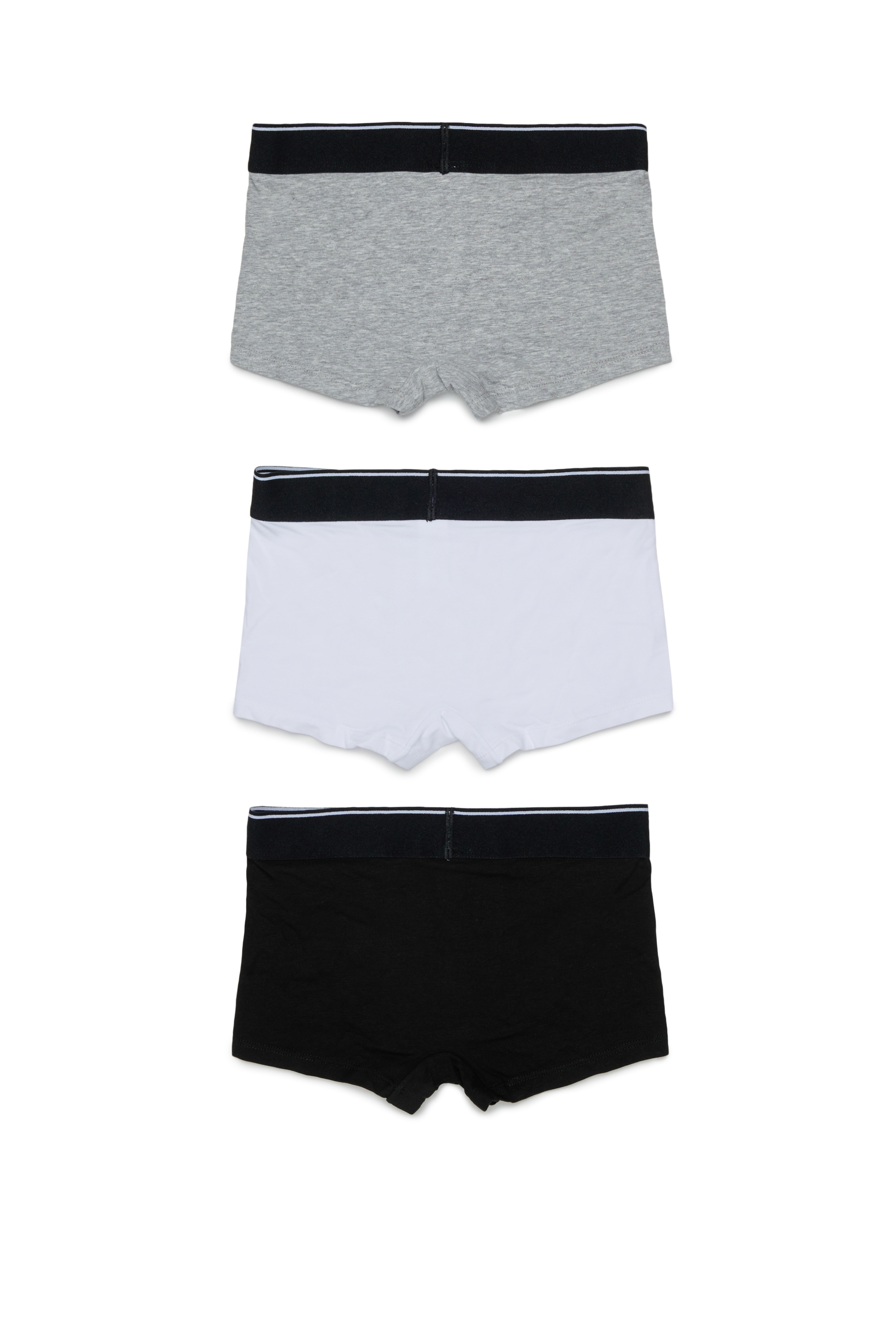 Diesel - UM-UGINTRIPACK-DD, Herren 3er-Pack Boxershorts aus stretch-baumwolle in Schwarz/Grau - 2