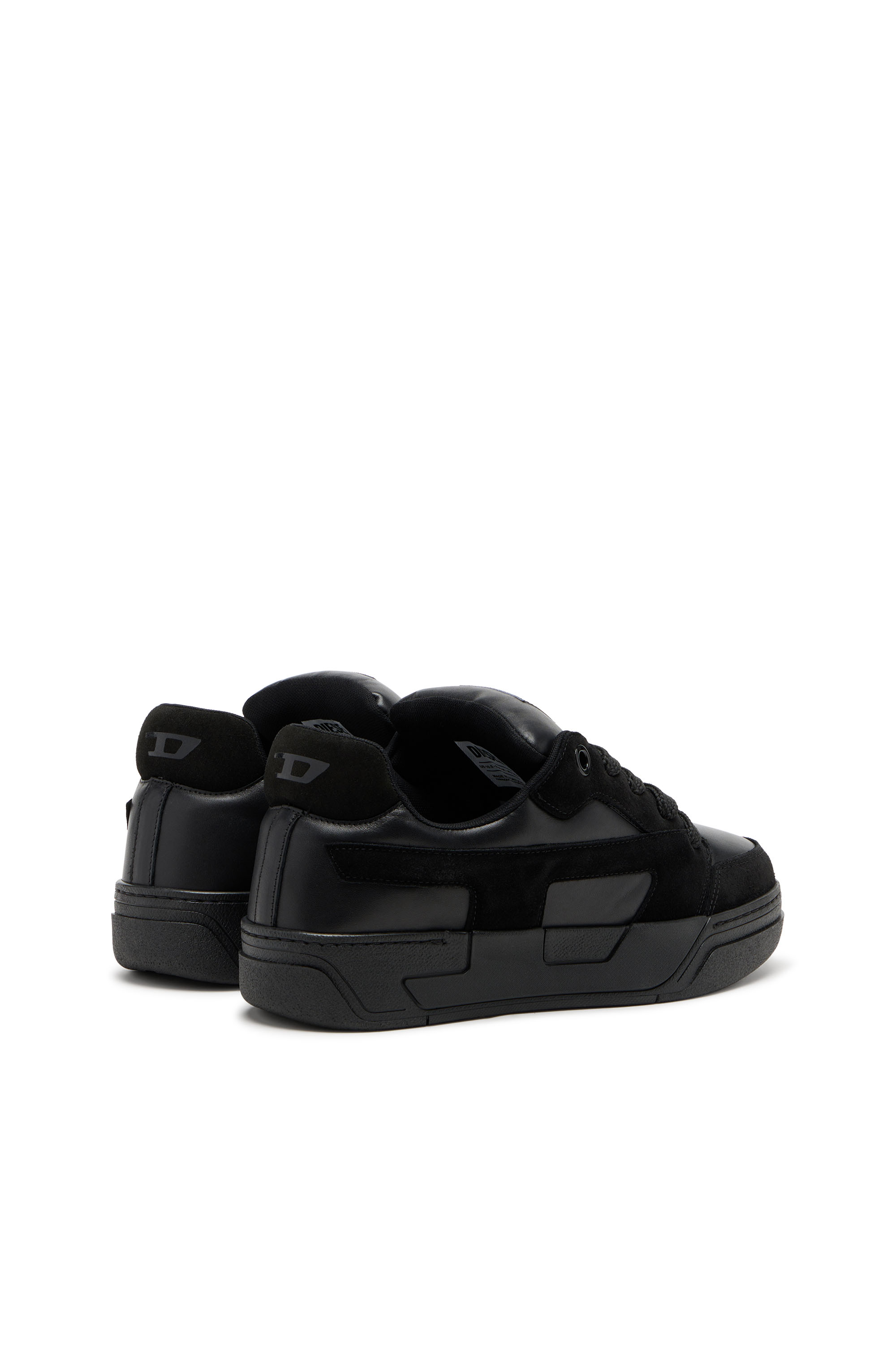 Diesel - S-D-OLLIE LOW, Herren D-Ollie-Monochrome Sneaker aus Wildleder und Leder in Schwarz - 3