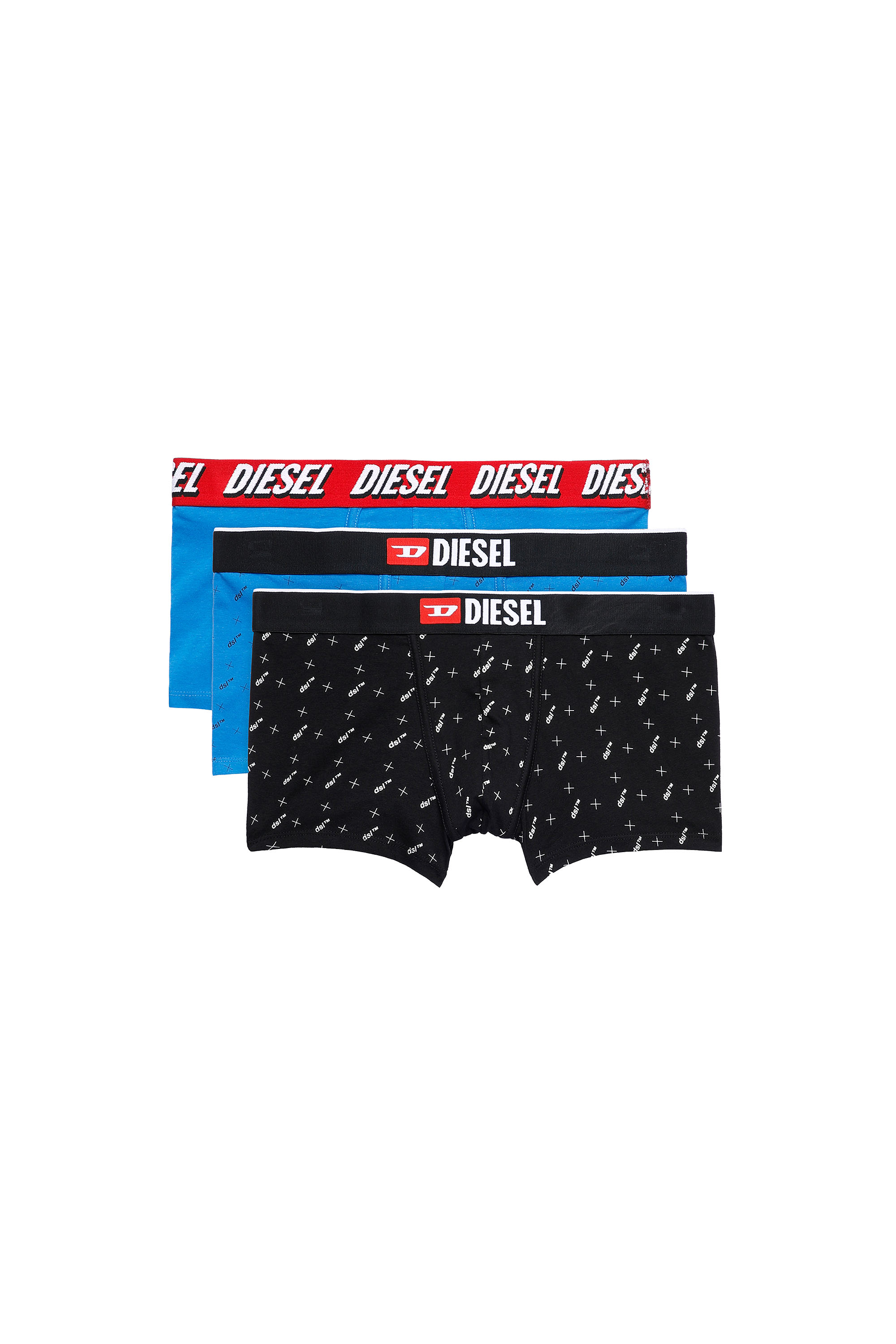 UMBX-DAMIENTHREEPACK, Blau/Schwarz - Boxershorts