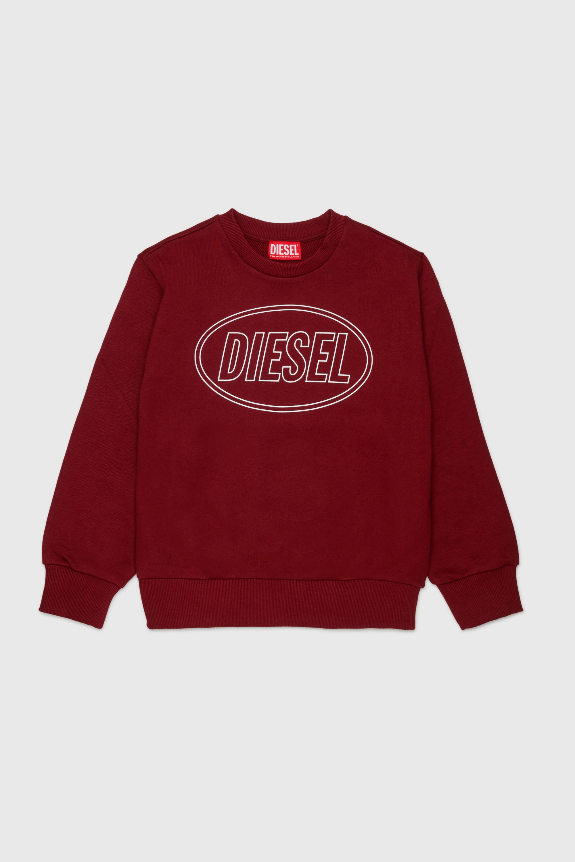 Diesel - SCIRCLE OVER, Herren Sweatshirt mit Logo-Print in Rot - 1