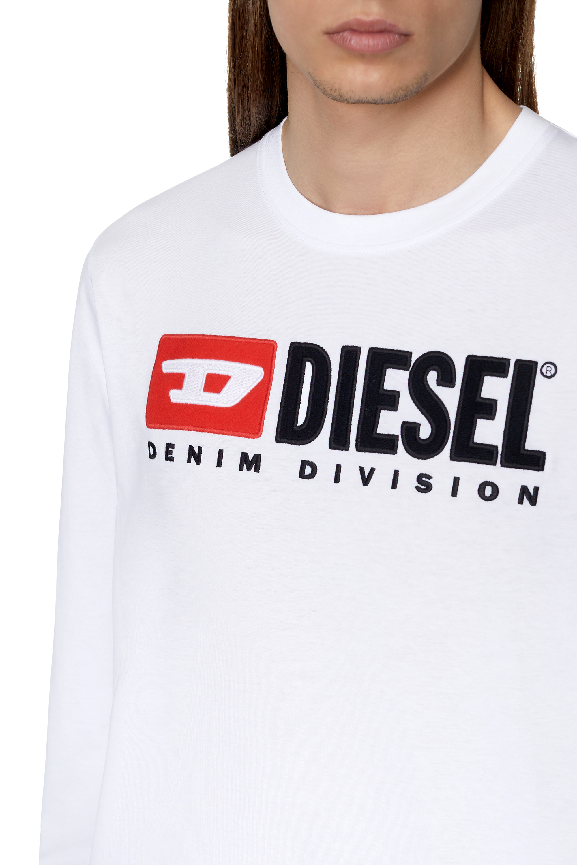 Diesel - T-JUST-LS-DIV, Weiß - Image 3
