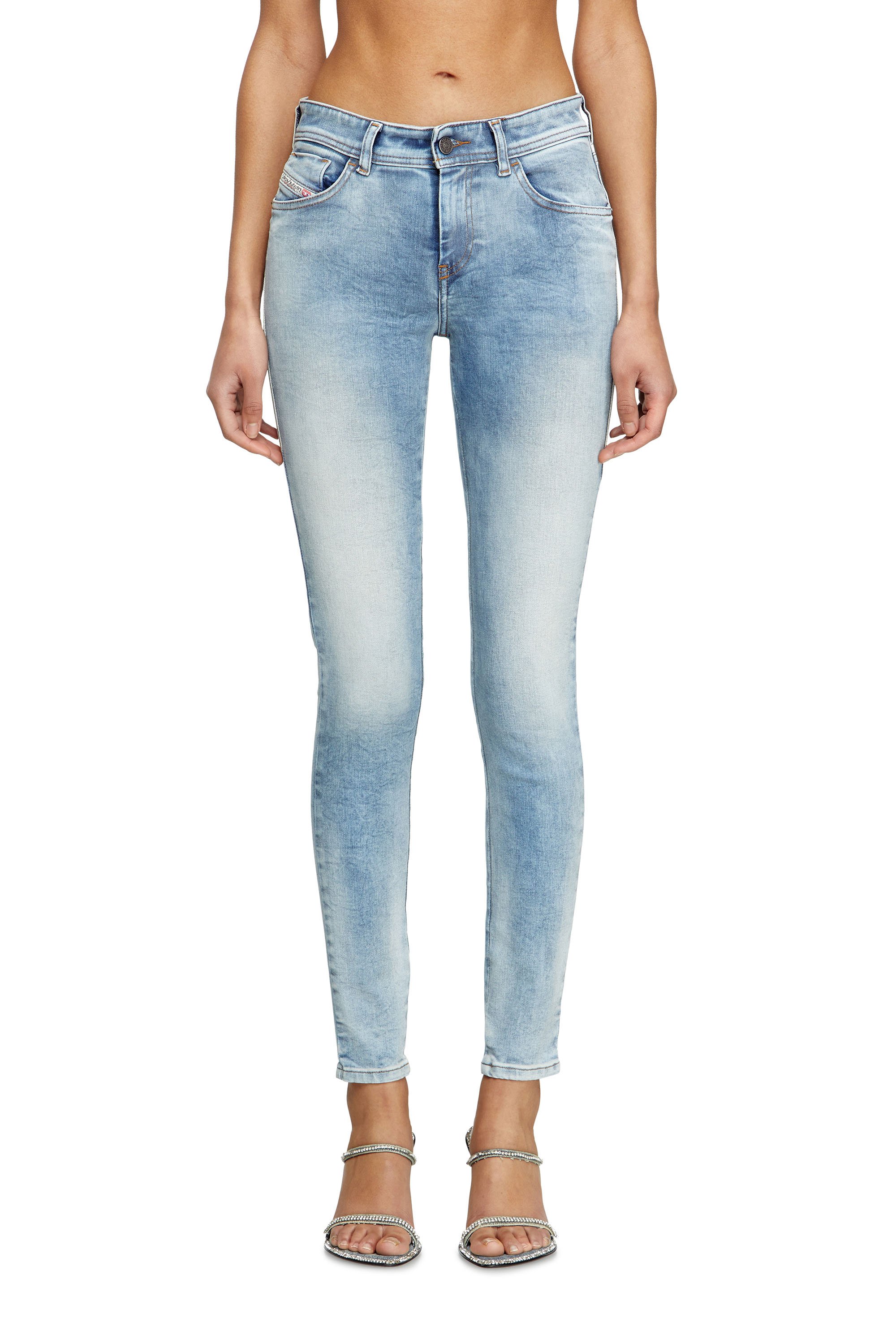 Diesel - Damen Skinny Jeans 2017 Slandy 09K72, Hellblau - 2