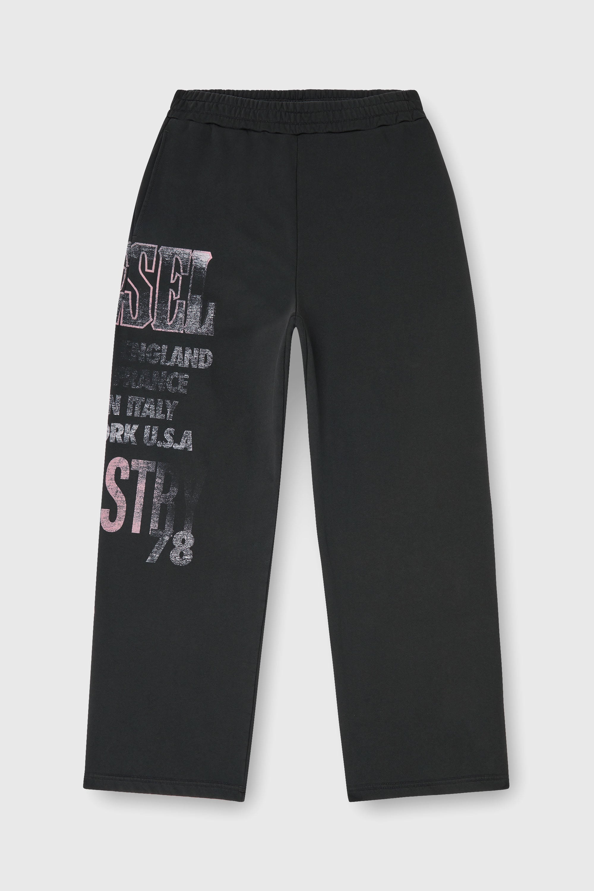 Diesel - P-ILL, Herren Sweatpants mit Konzert-Grafik in Schwarz - 2