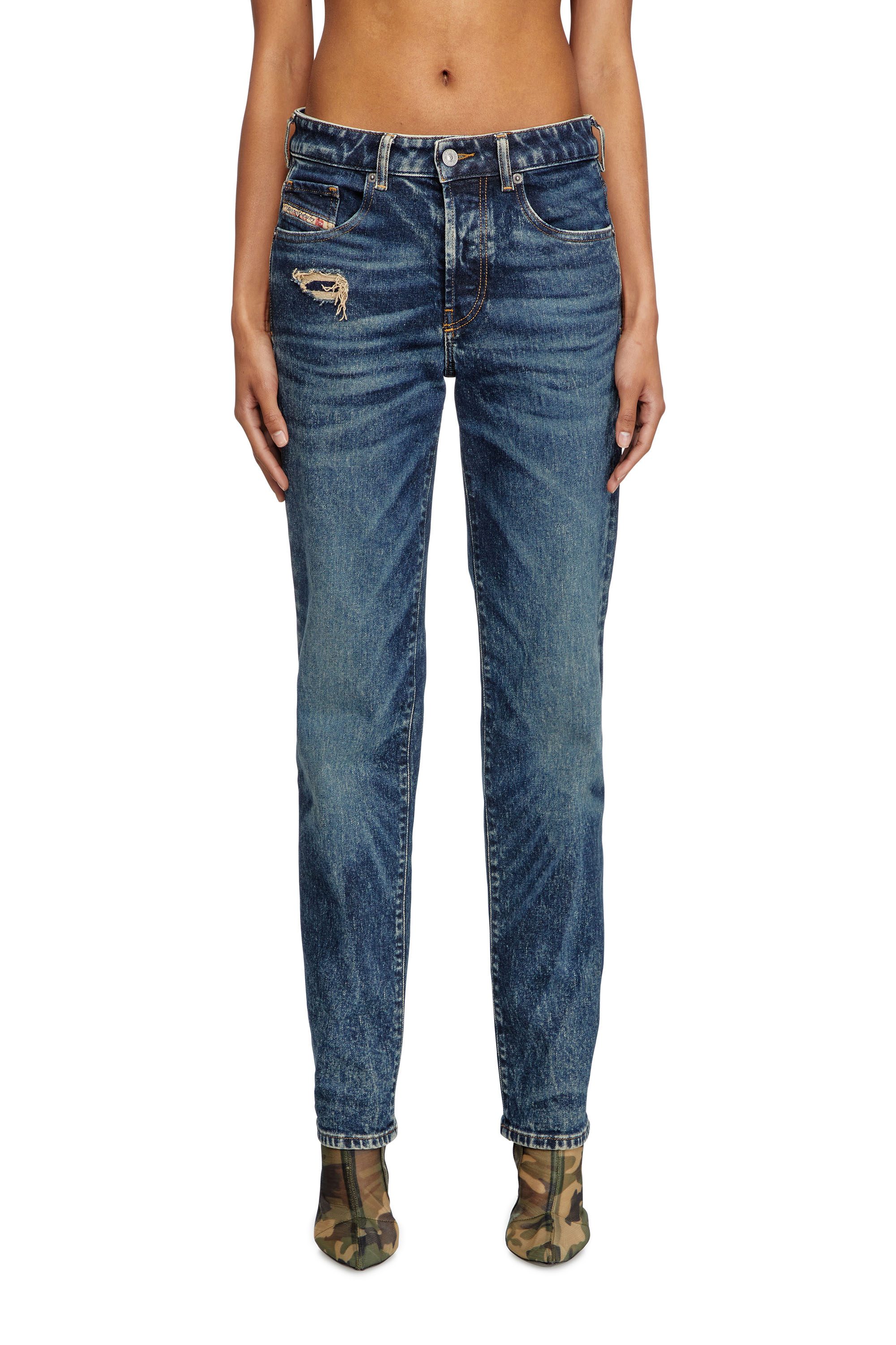 Diesel - Damen Regular Jeans 1989 D-Mine 007Y3, Dunkelblau - 2