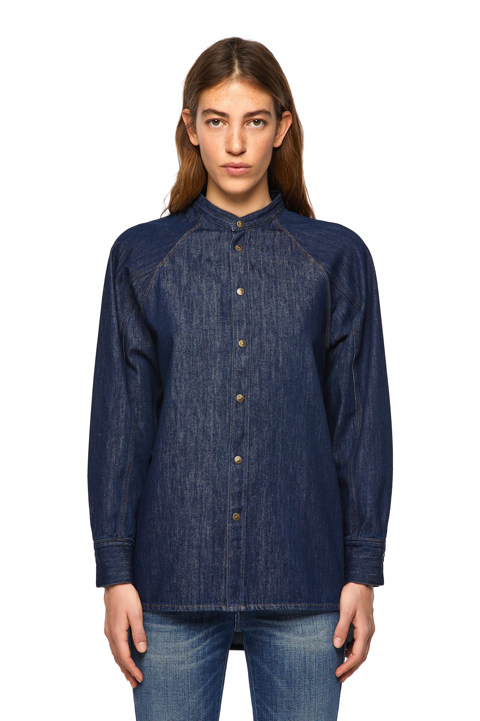DE-NOVA-SP, Blau - Denimhemden