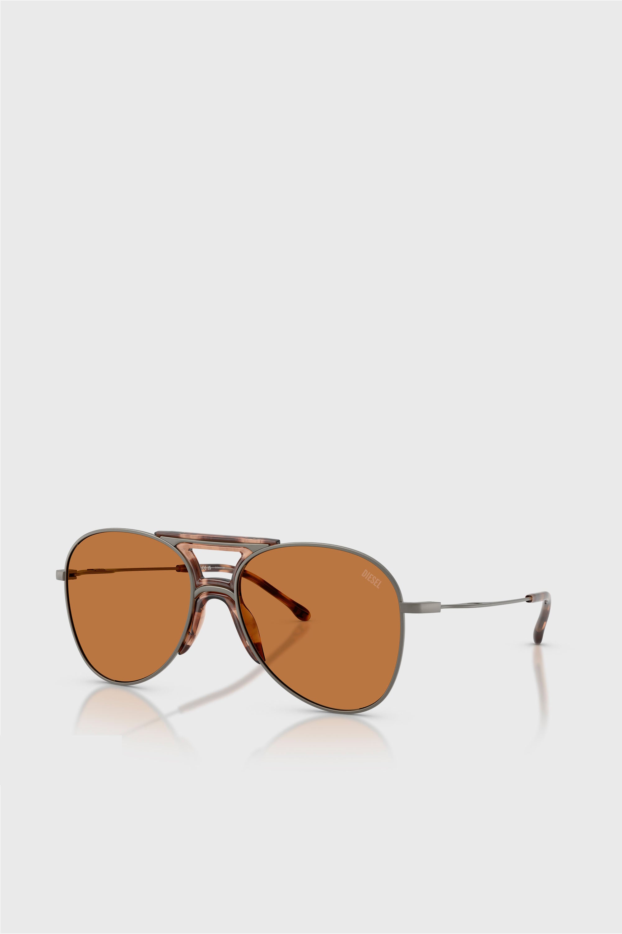Diesel - 0DL1022T, Unisex Pilot-Sonnenbrille in Braun/Schwarz - 2