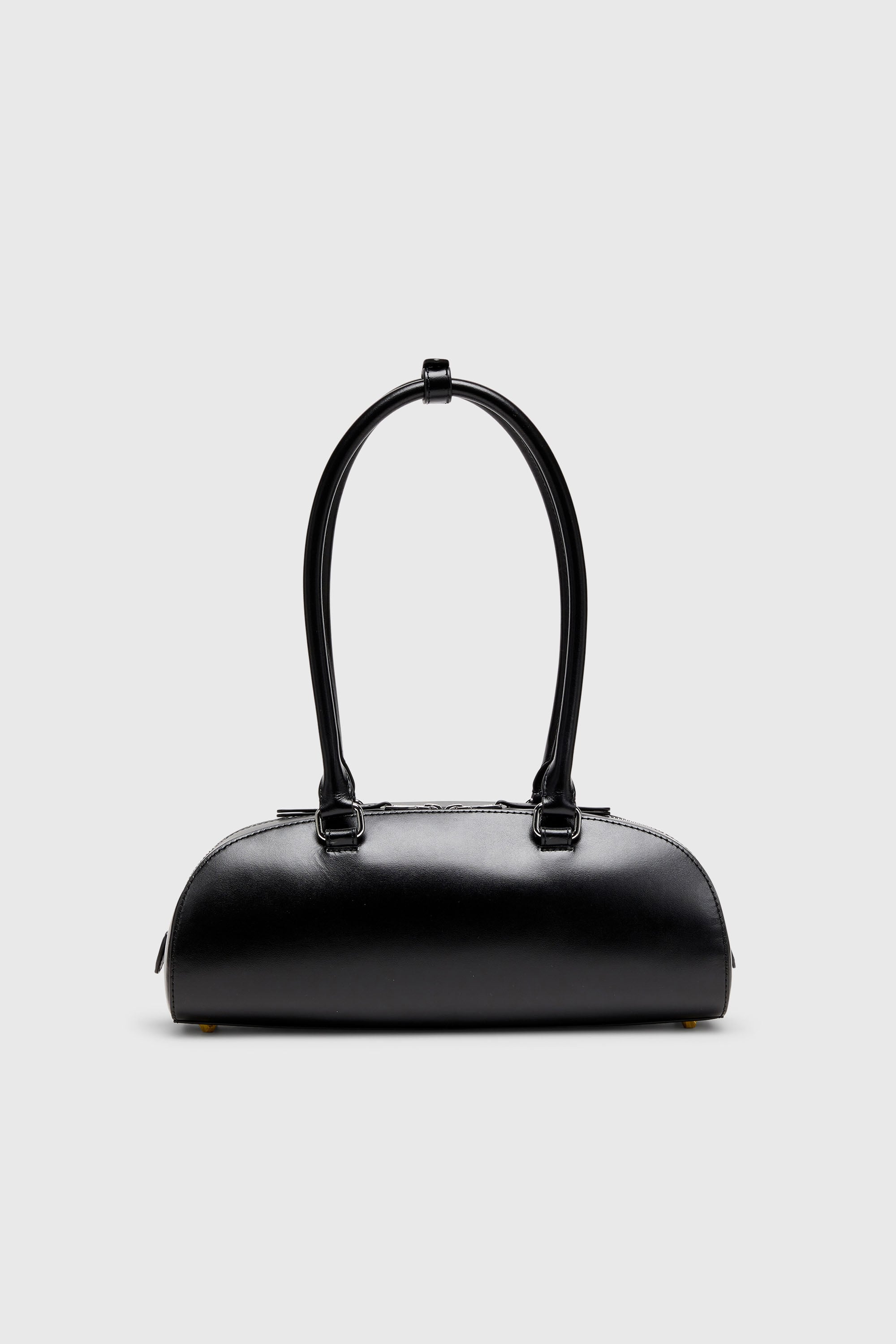 Diesel - 1DR DOME SHOULDER EW, Damen 1DR Dome - Langgezogene Bowlingtasche aus Leder in Schwarz - 2