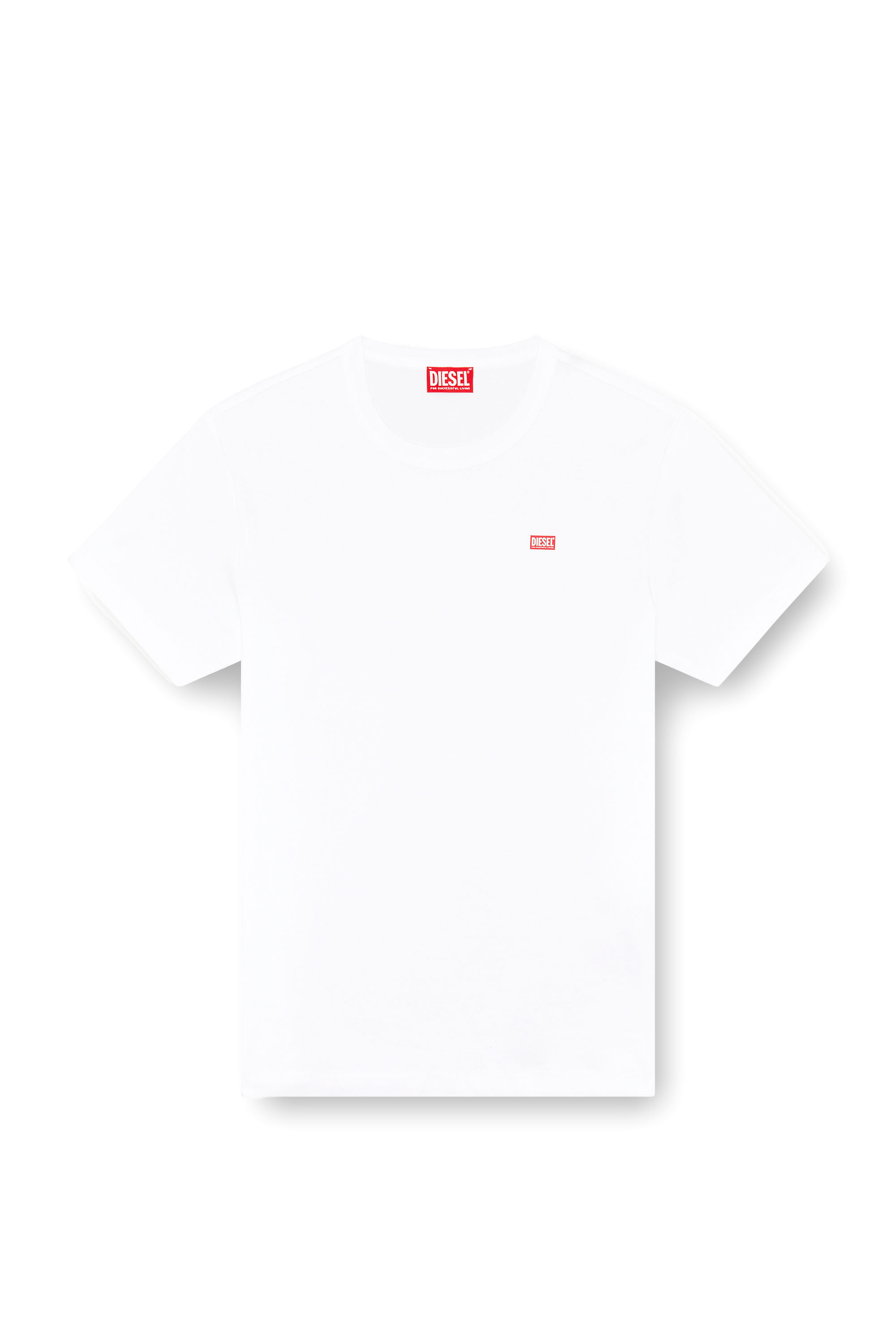Diesel - T-MIEGOR-K77, Herren T-Shirt aus merzerisierter Baumwolle in Weiß - 3