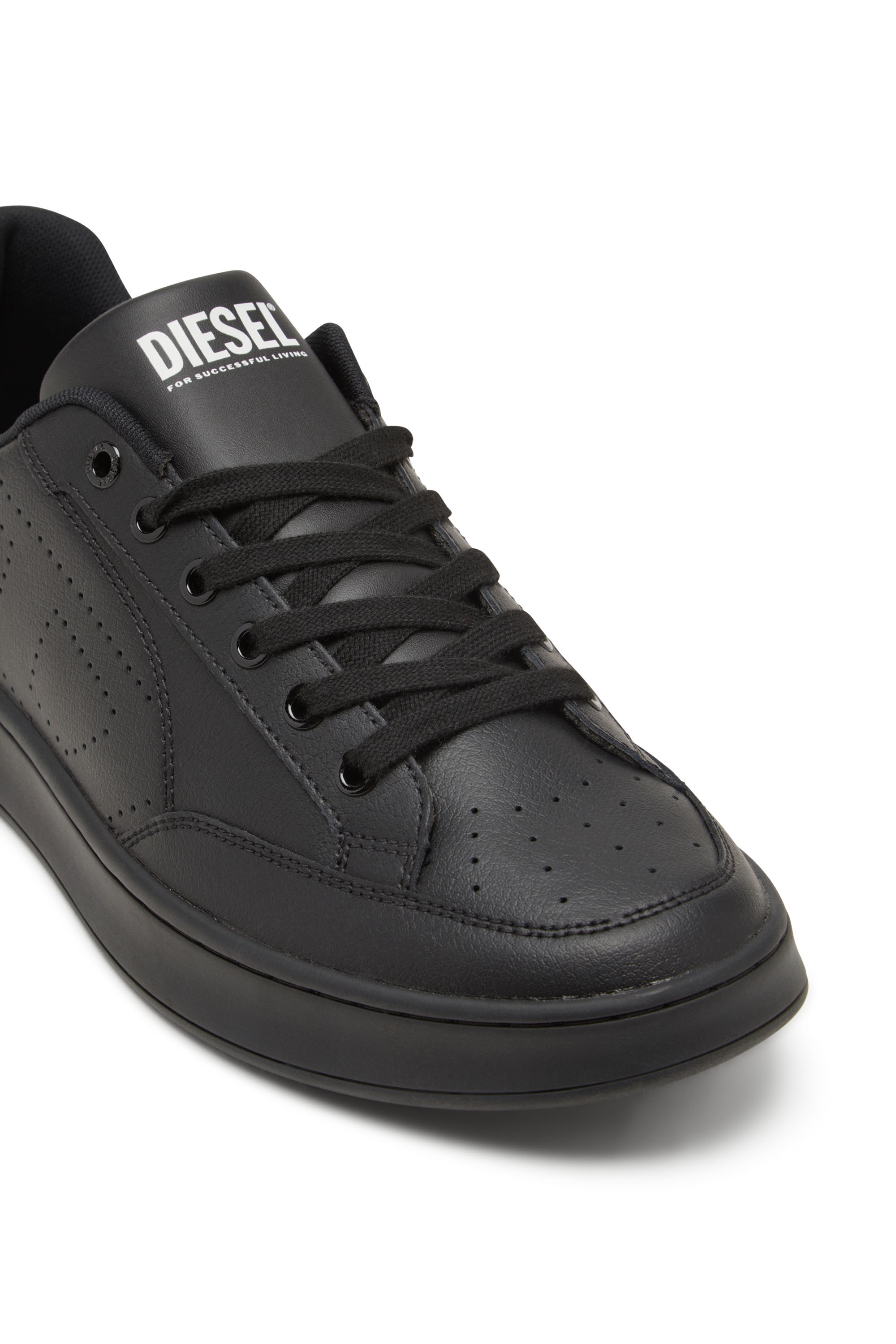 S-DAKOTA LOW, Schwarz Diesel - S-DAKOTA LOW, Herren S-Dakota-Sneakers aus Leder mit perforiertem Logo in Schwarz - 5