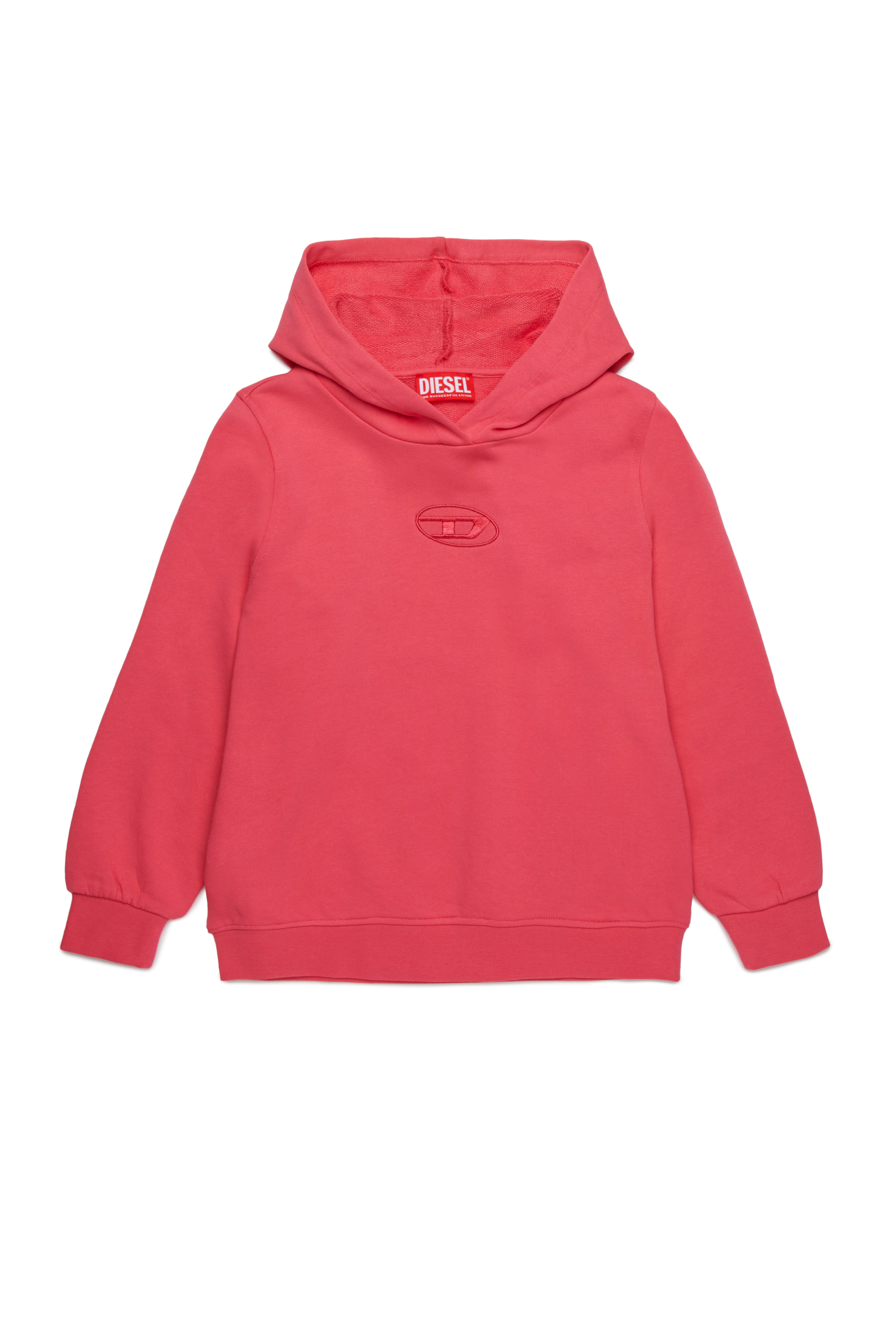 Diesel - SINNY, Damen Hoodie mit farblich abgestimmter Oval D-Stickerei in Rosa - 1