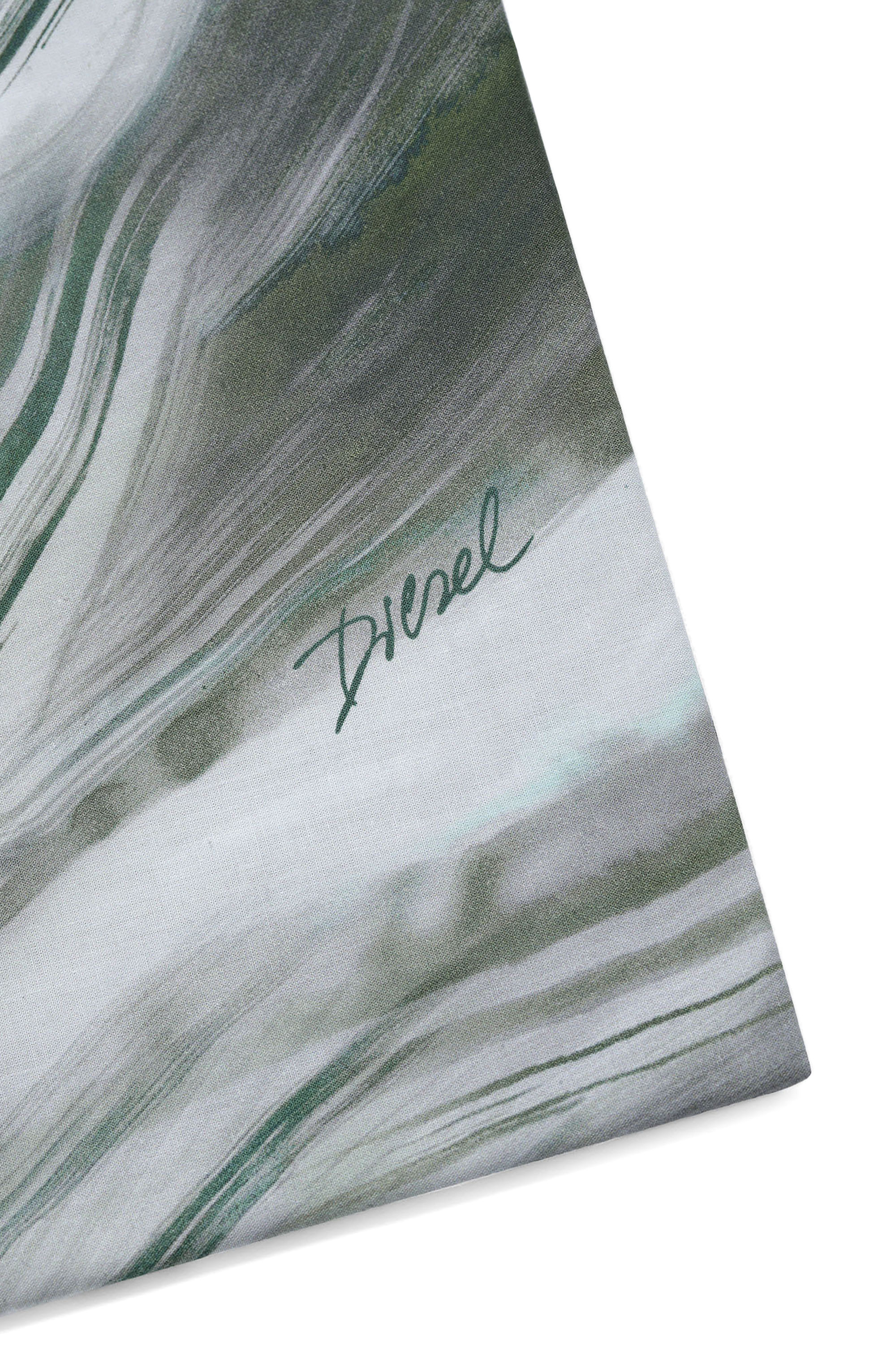 Diesel - 2003985 CLET WATER ROCK 250X290 PR004, Unisex Doppelbettwäsche-Set WATERROCK in Grau/Grün - 2