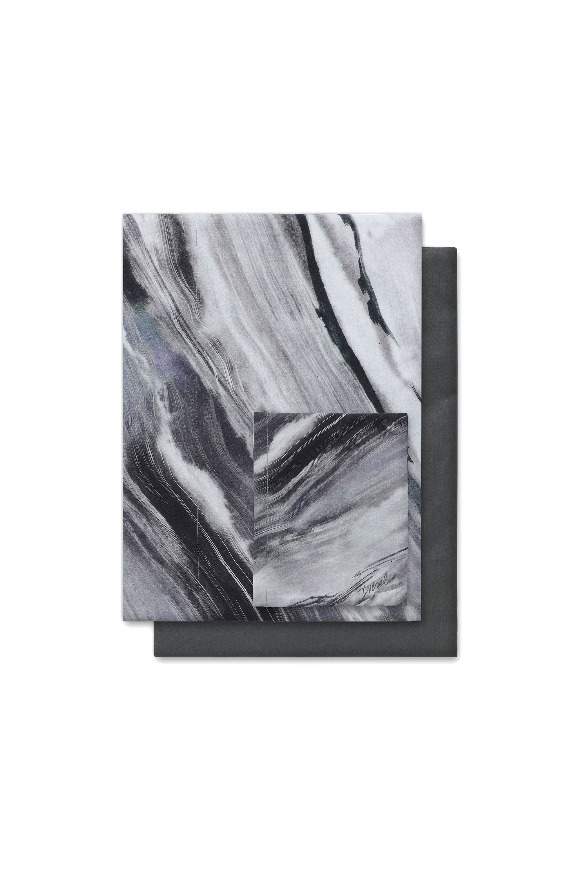 Diesel - 2003986 CLET WATER ROCK 250X290 PR005, Unisex Doppelbettwäsche-Set WATERROCK in Grau - 1