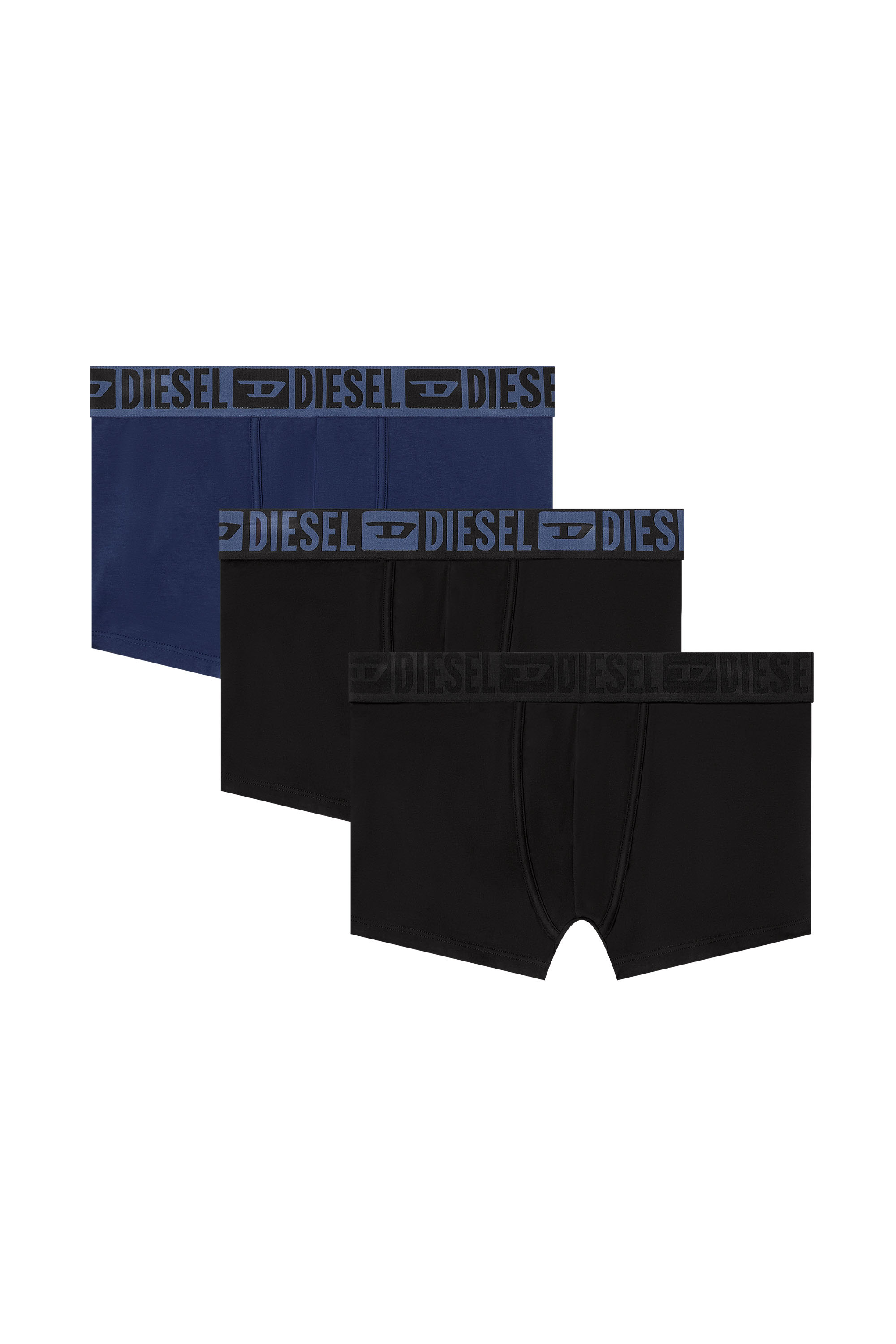 Diesel - MIKE-D-CORE-3PACK, Herren 3er-Pack Boxershorts aus Baumwollstretch mit tonalem Bund in null - 1