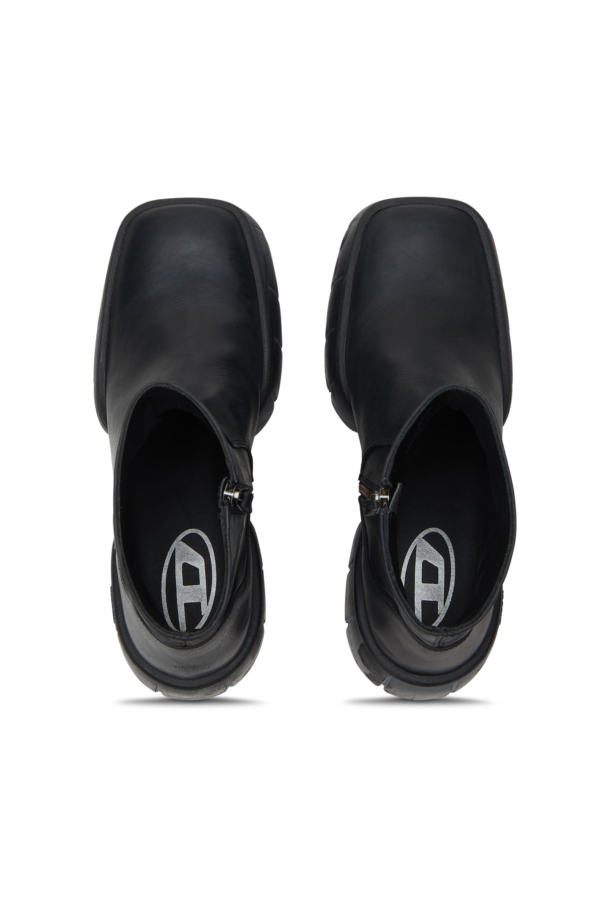 Diesel - D-TEX BT, Herren Stiefeletten aus Fetteleder mit geteilter Sohle in Schwarz - 4