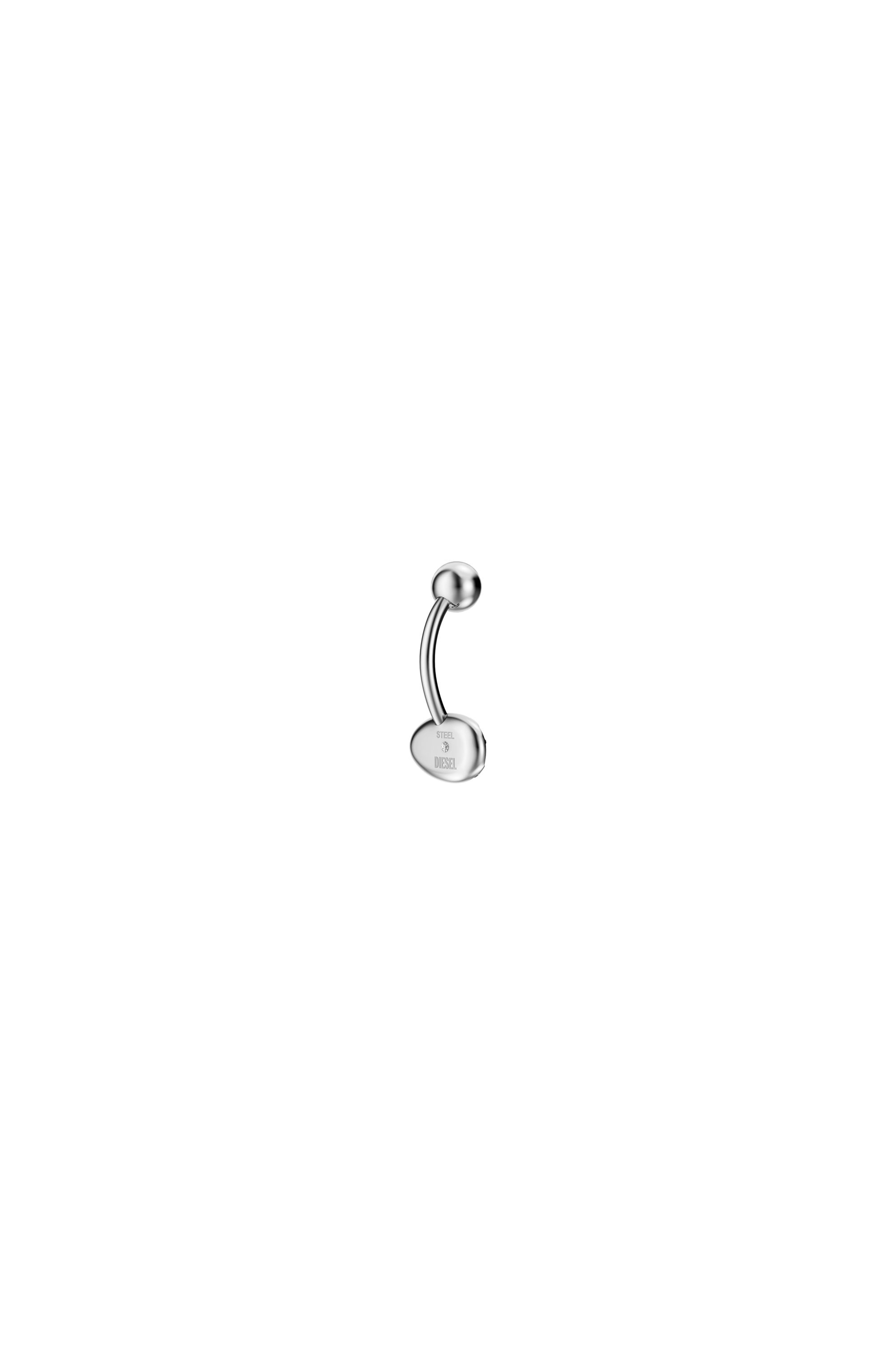 Diesel - DX1698040 JEWELLERY, Unisex Bauchnabelschmuck aus Edelstahl in Silber - 1