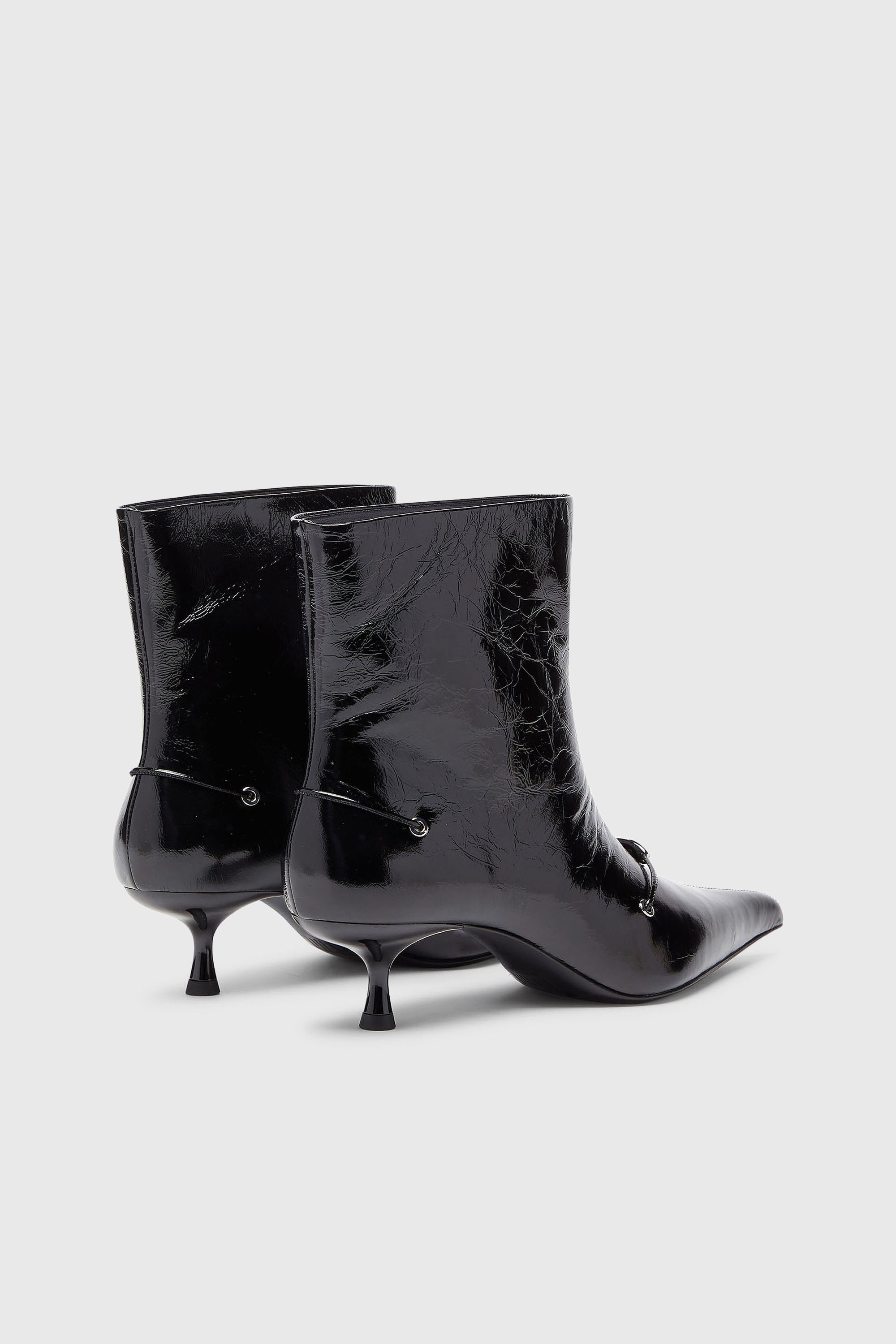 Diesel - D-JEWELS  40 TUBE, Damen D-Jewels - Stiefeletten aus Lackleder in Schwarz - 3