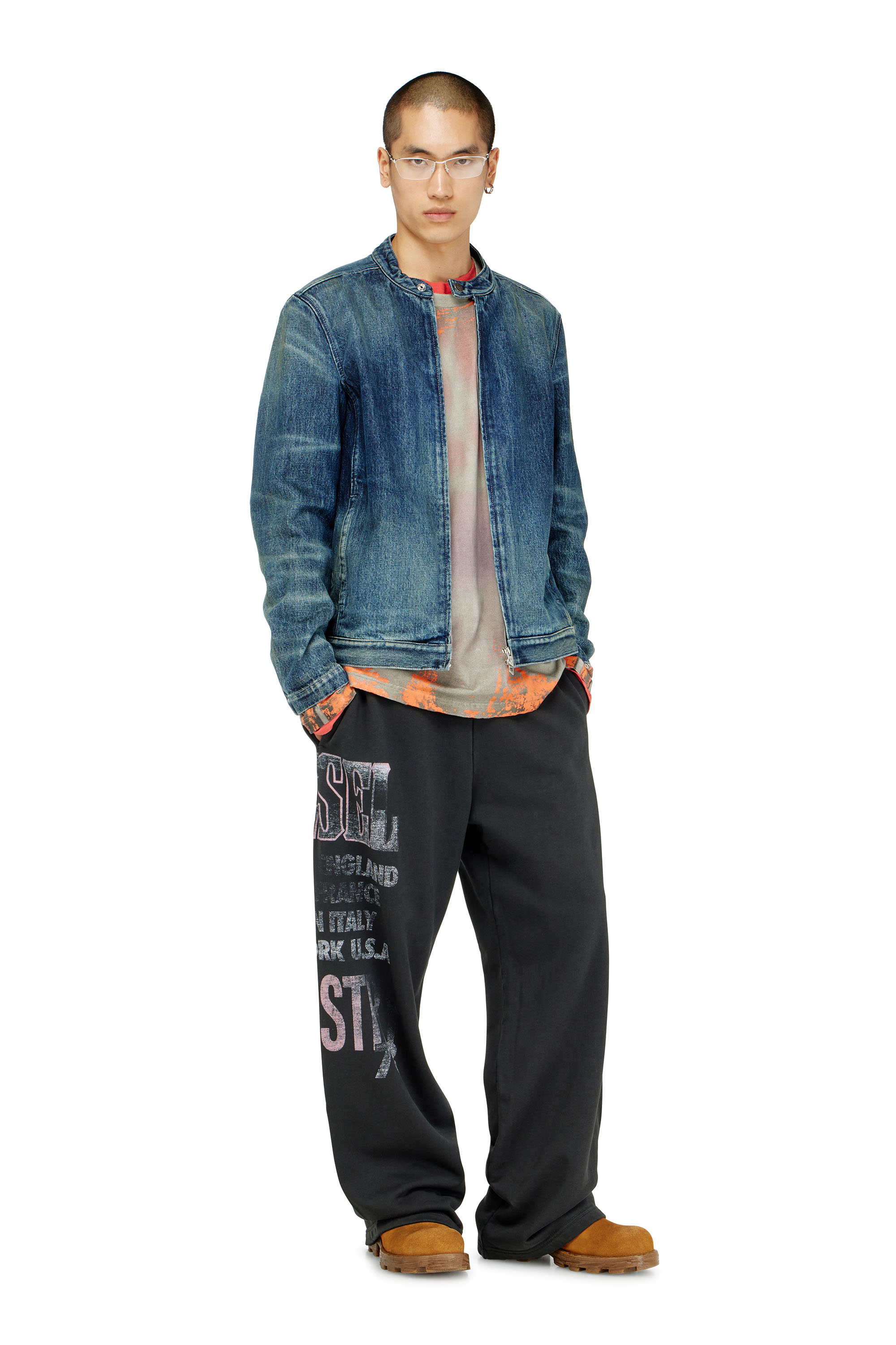 Diesel - P-ILL, Herren Sweatpants mit Konzert-Grafik in null - 1
