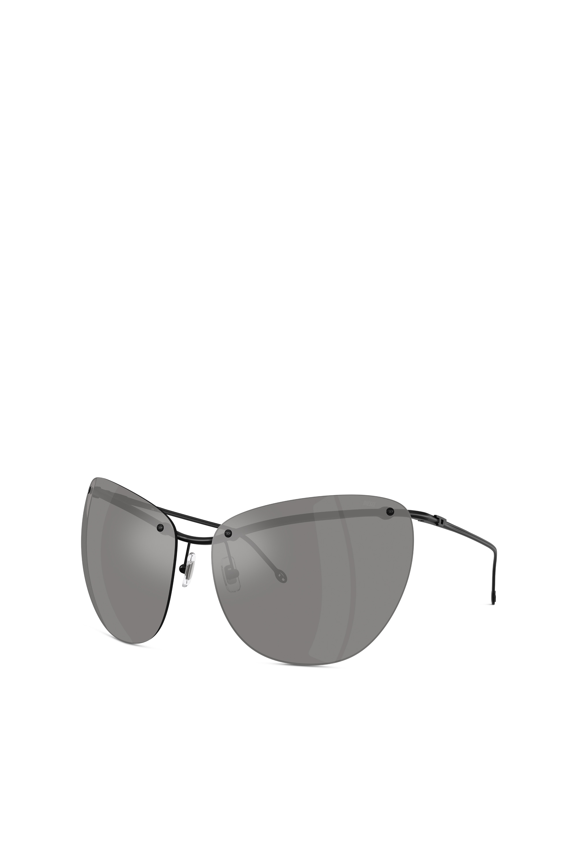 Diesel - 0DL1007, Unisex Sonnenbrille in Wraparound-Form in Grau - 4