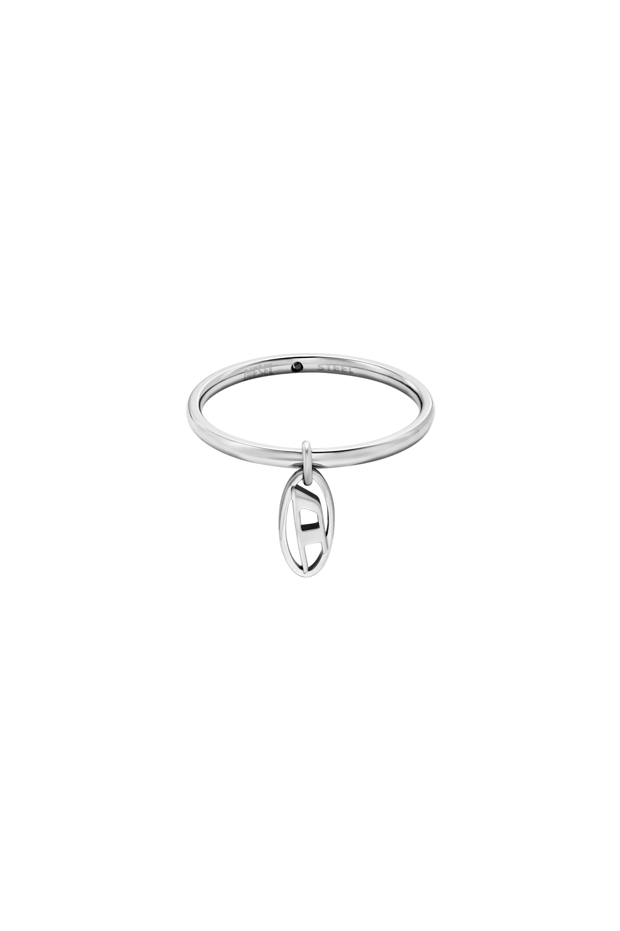 Diesel - DX1603040, Unisex Charm-Ring aus Edelstahl in Silber - 2