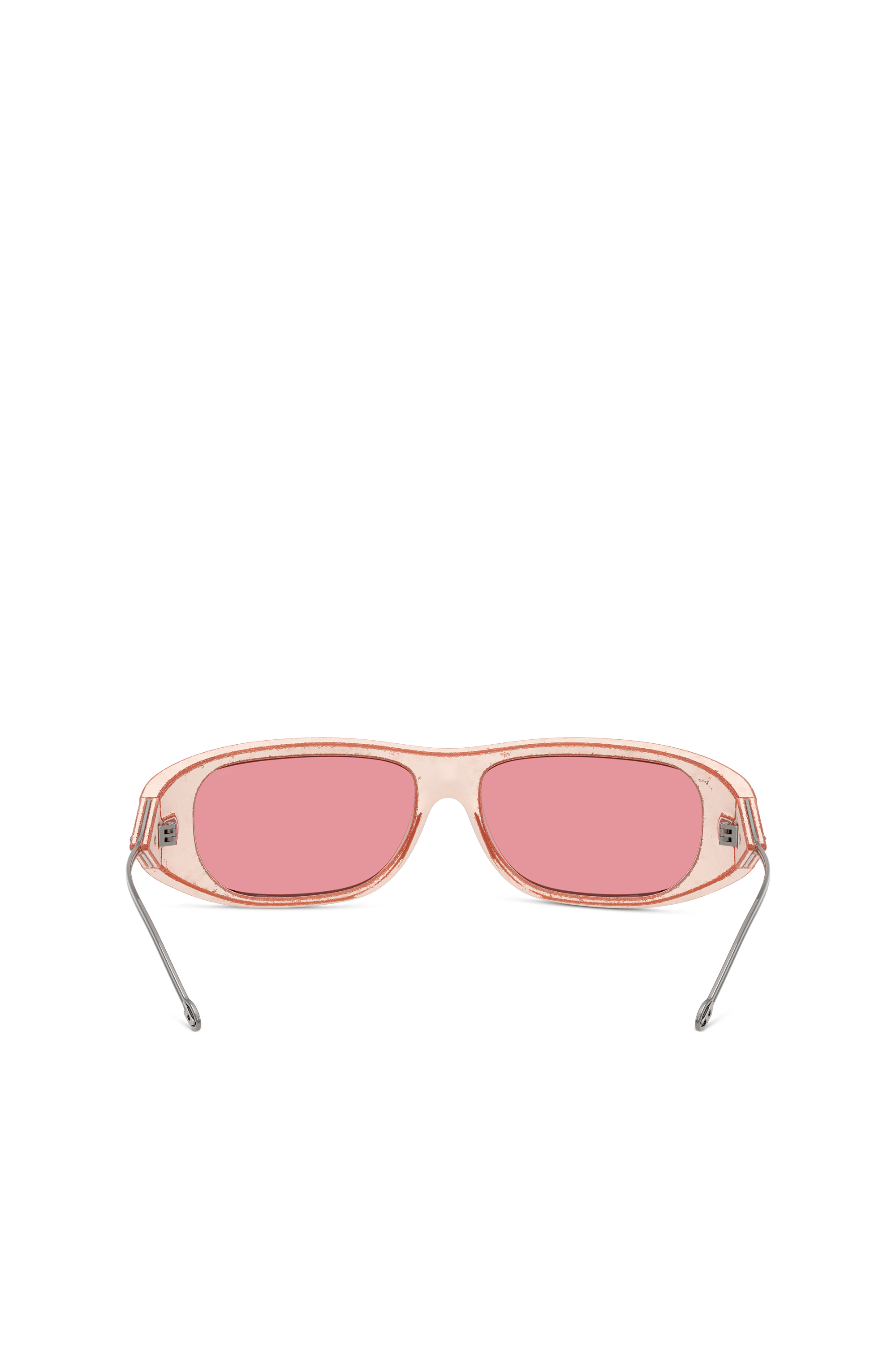 Diesel - 0DL3001 SIZE 61, Unisex Wraparound-Stil Brille in Rosa - 3
