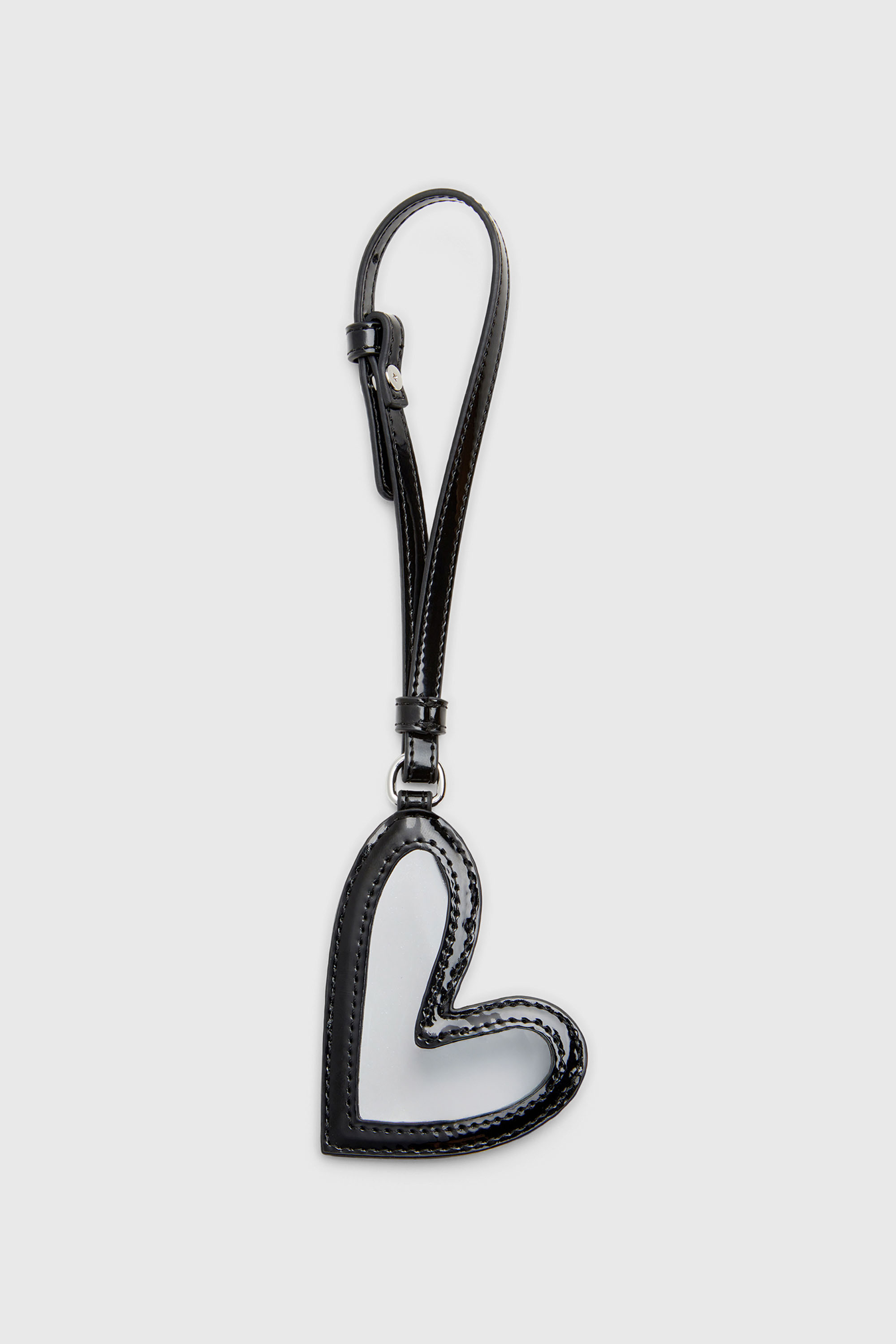 Diesel - PLAY MIRROR, Damen Spiegelanh&auml;nger mit gl&auml;nzendem Finish in Brillantschwarz - 2