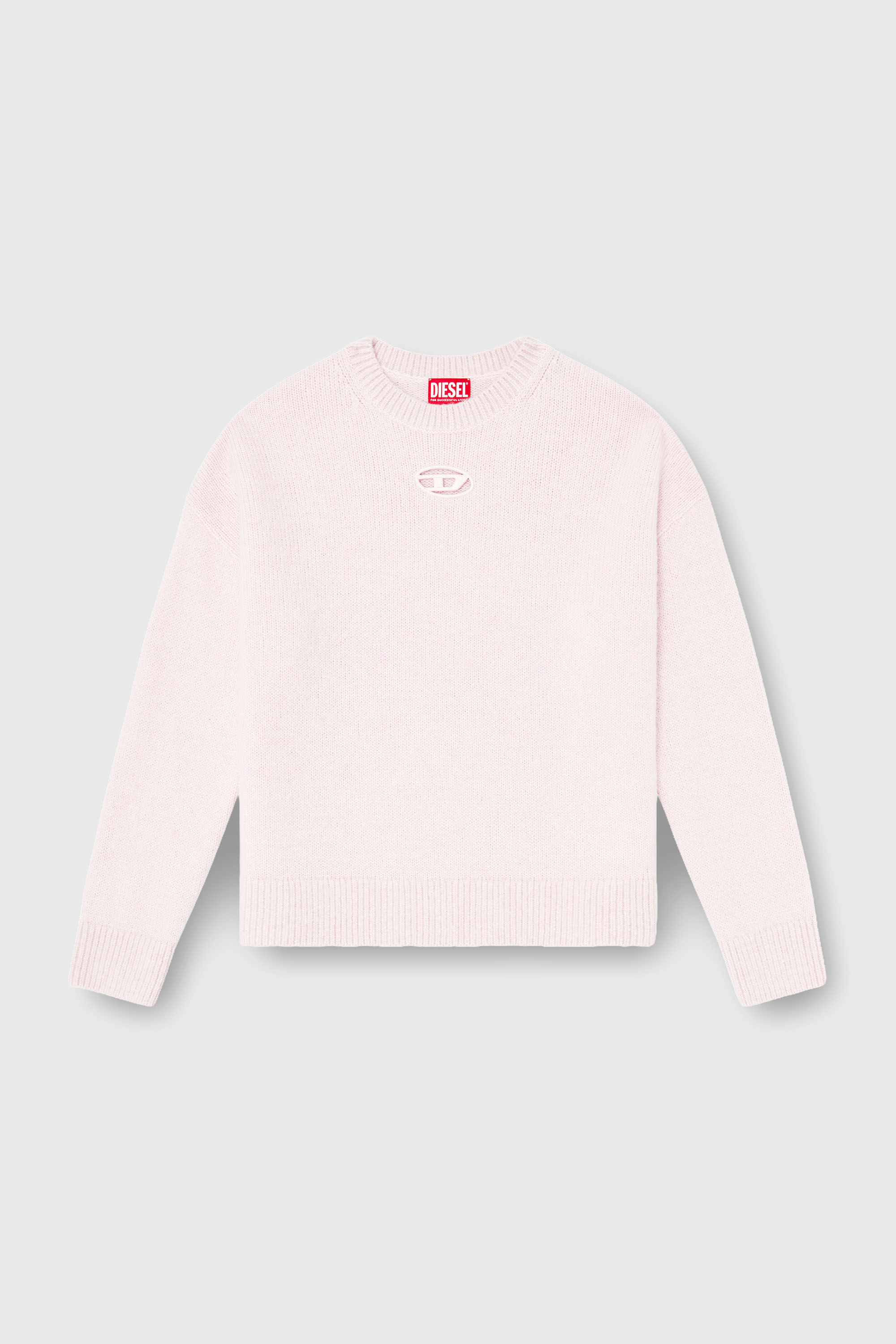 Diesel - M-AREETA, Damen Pullover aus Woll- und Alpakamischung in Rosa - 2