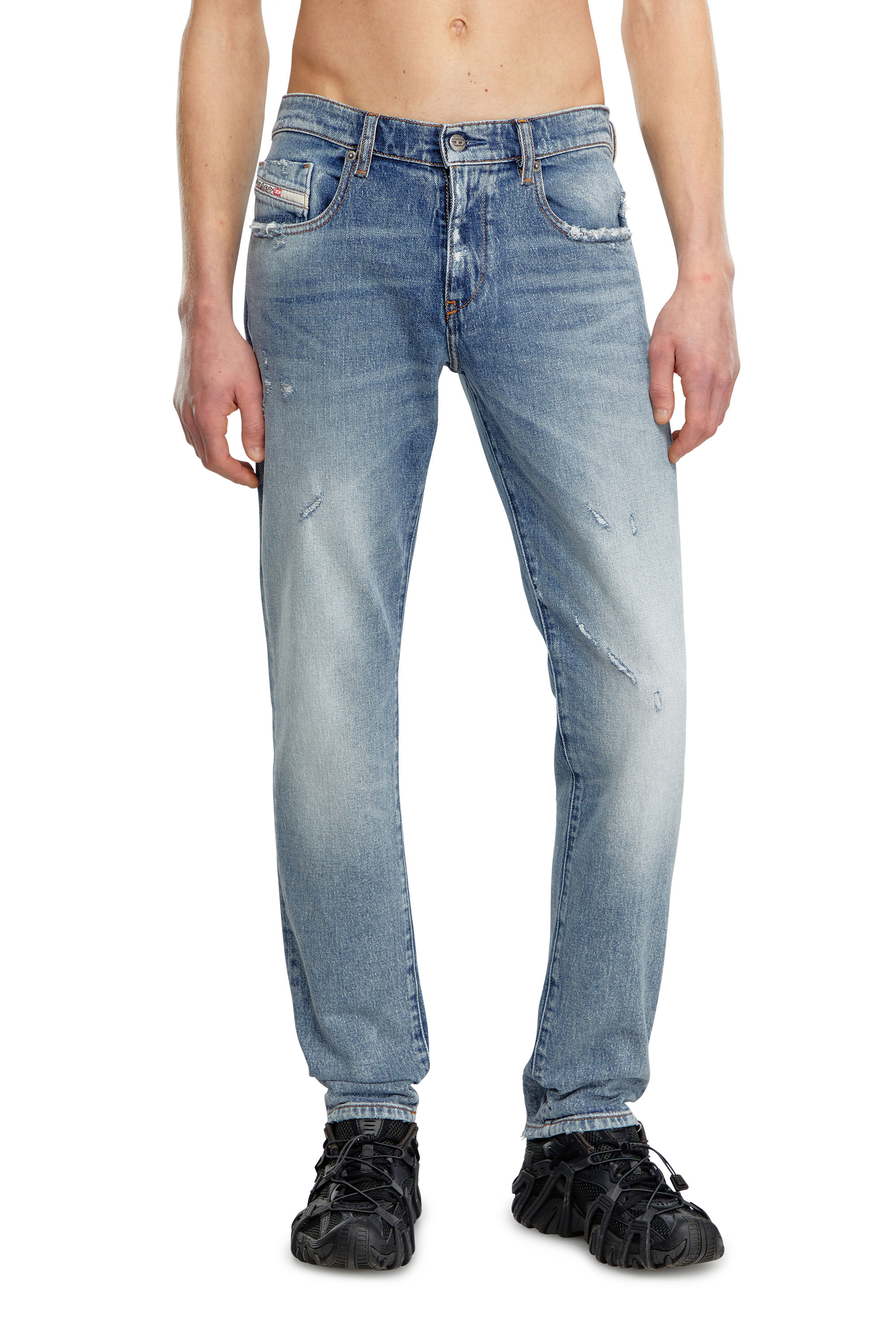 Diesel - Herren Slim Jeans 2019 D-Strukt 09J57, Mittelblau - Image 1