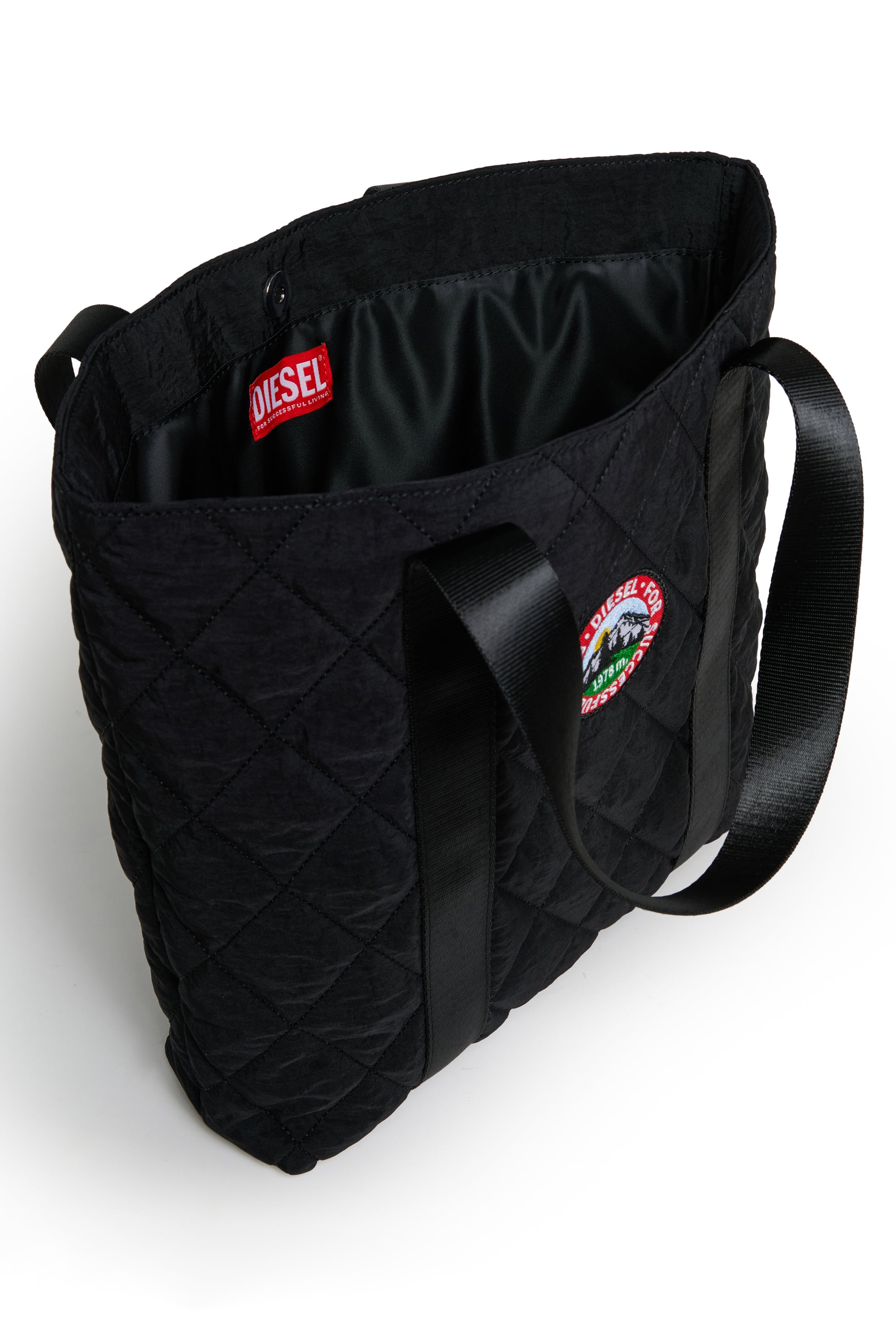Diesel - WMONTY, Damen WMONTY - Tote bag aus gestepptem Nylon in Schwarz - 4