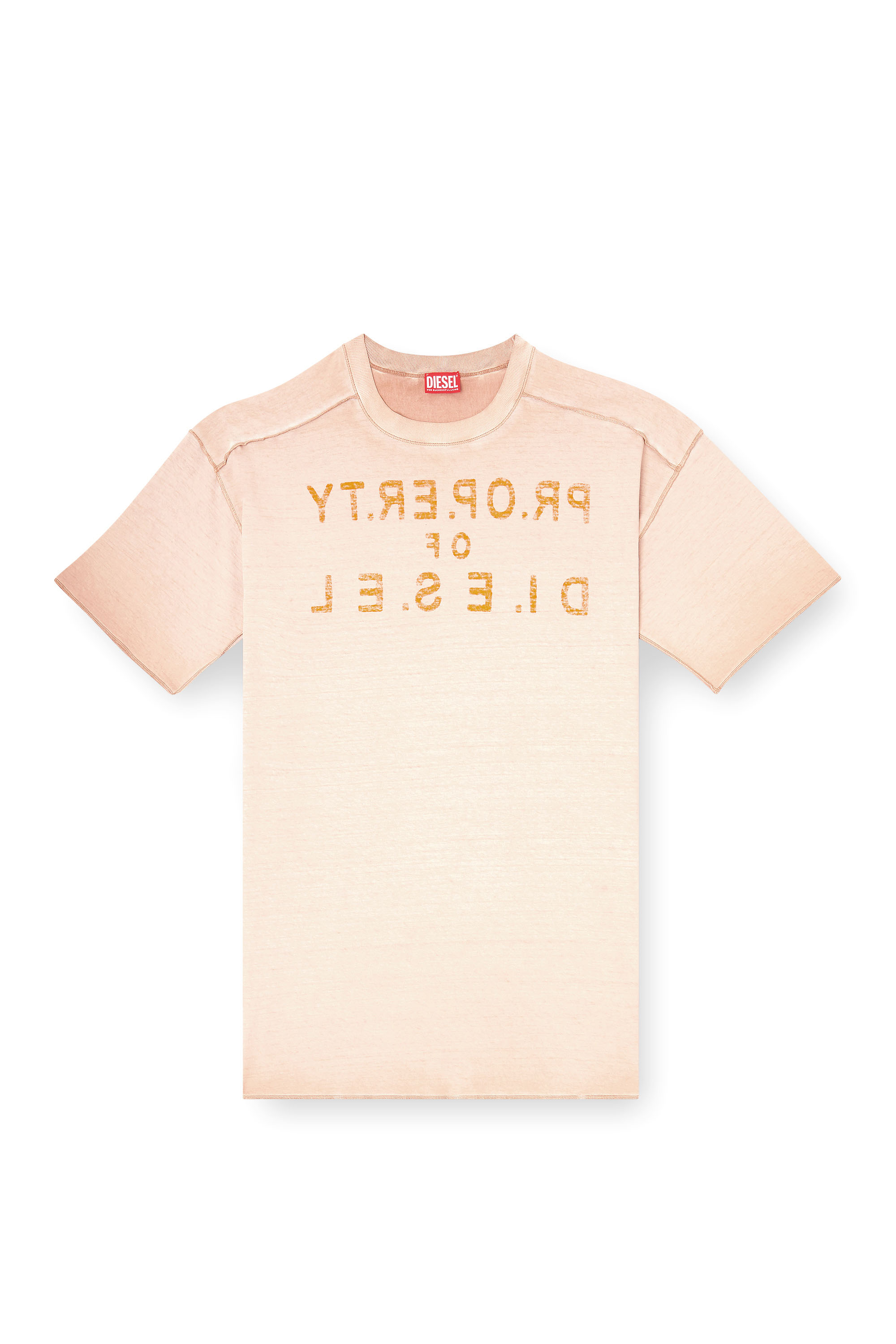 Diesel - T-LOOK, Herren Entspanntes Baumwoll-T-Shirt mit Print vorne und hinten in null - 3