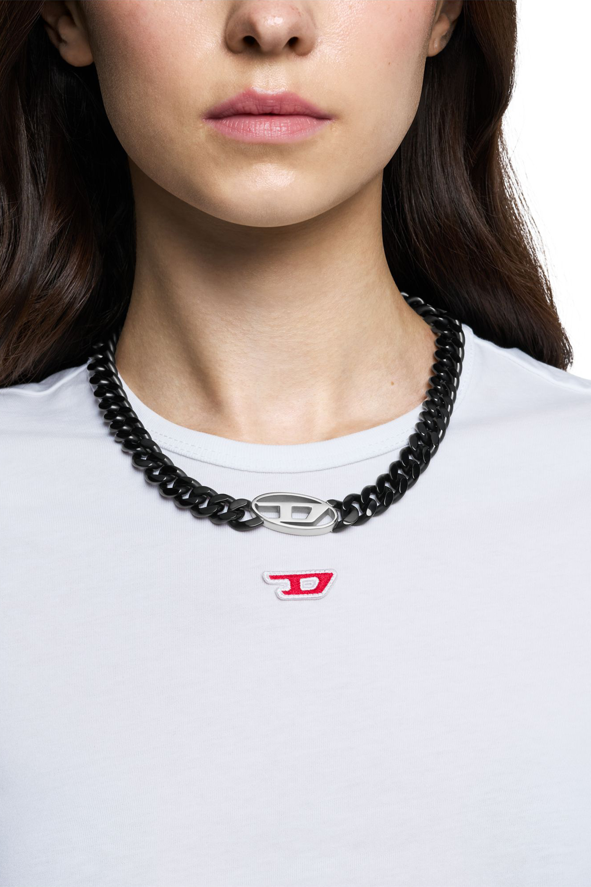 Diesel - DX1610931, Unisex Halskette aus Edelstahl in Schwarz - 3