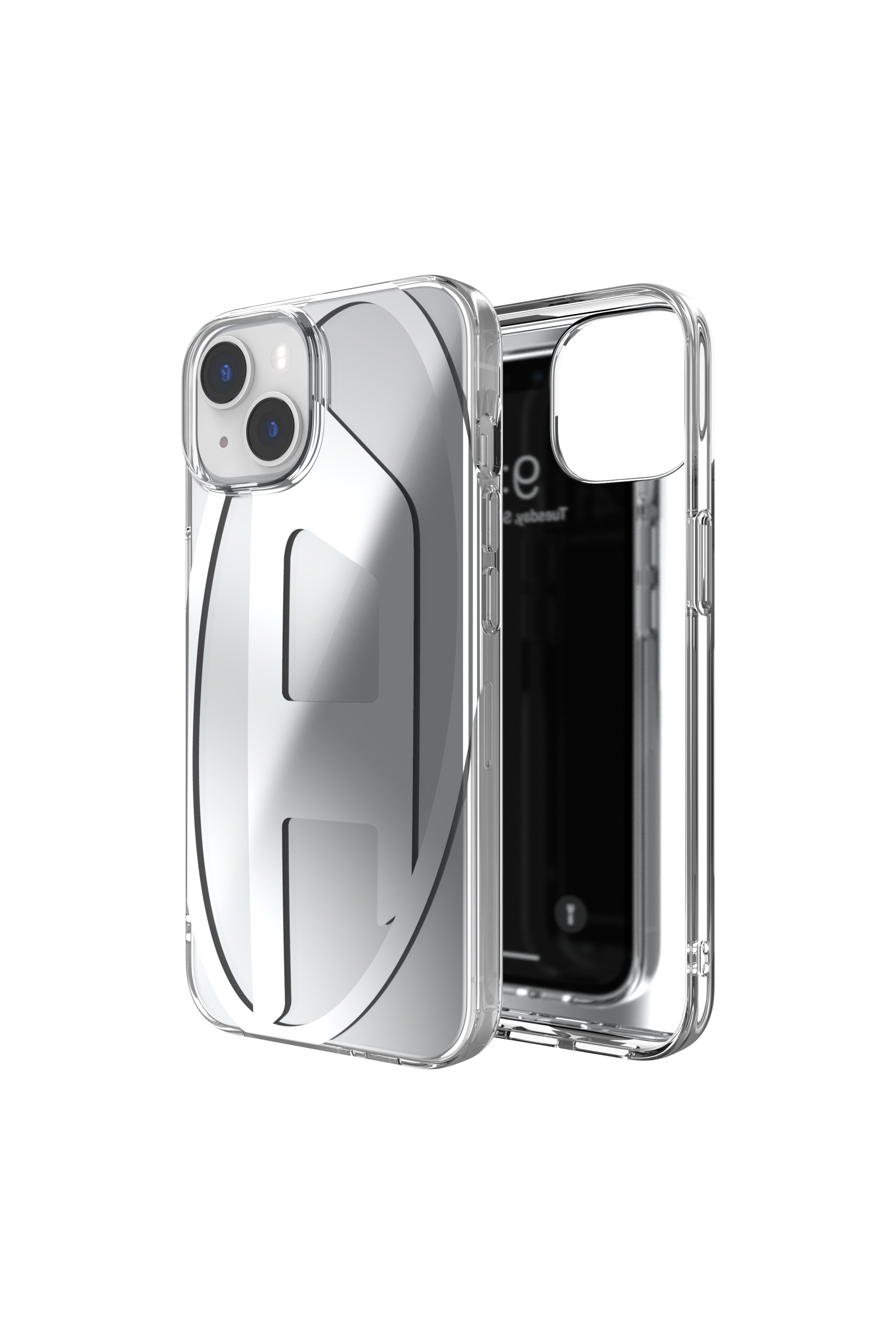 Diesel - 54094 MOULDED CASE, Unisex Case Oval D iPhone 13/iPhone 14 in Silber - 1