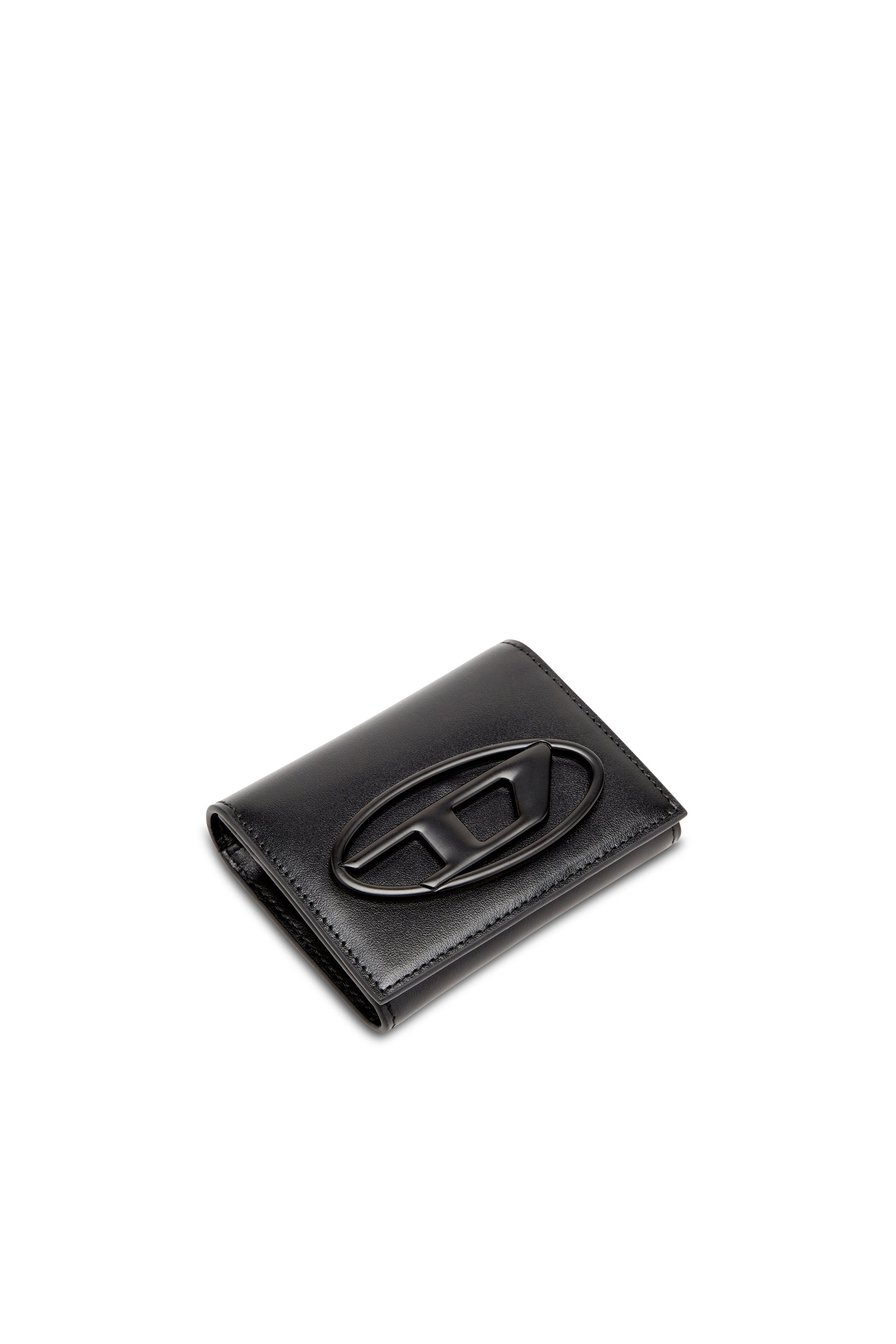 Diesel - HOLI-D CARD HOLDER S II, Herren Bifold-Kartenetui aus Leder in Schwarz - 4