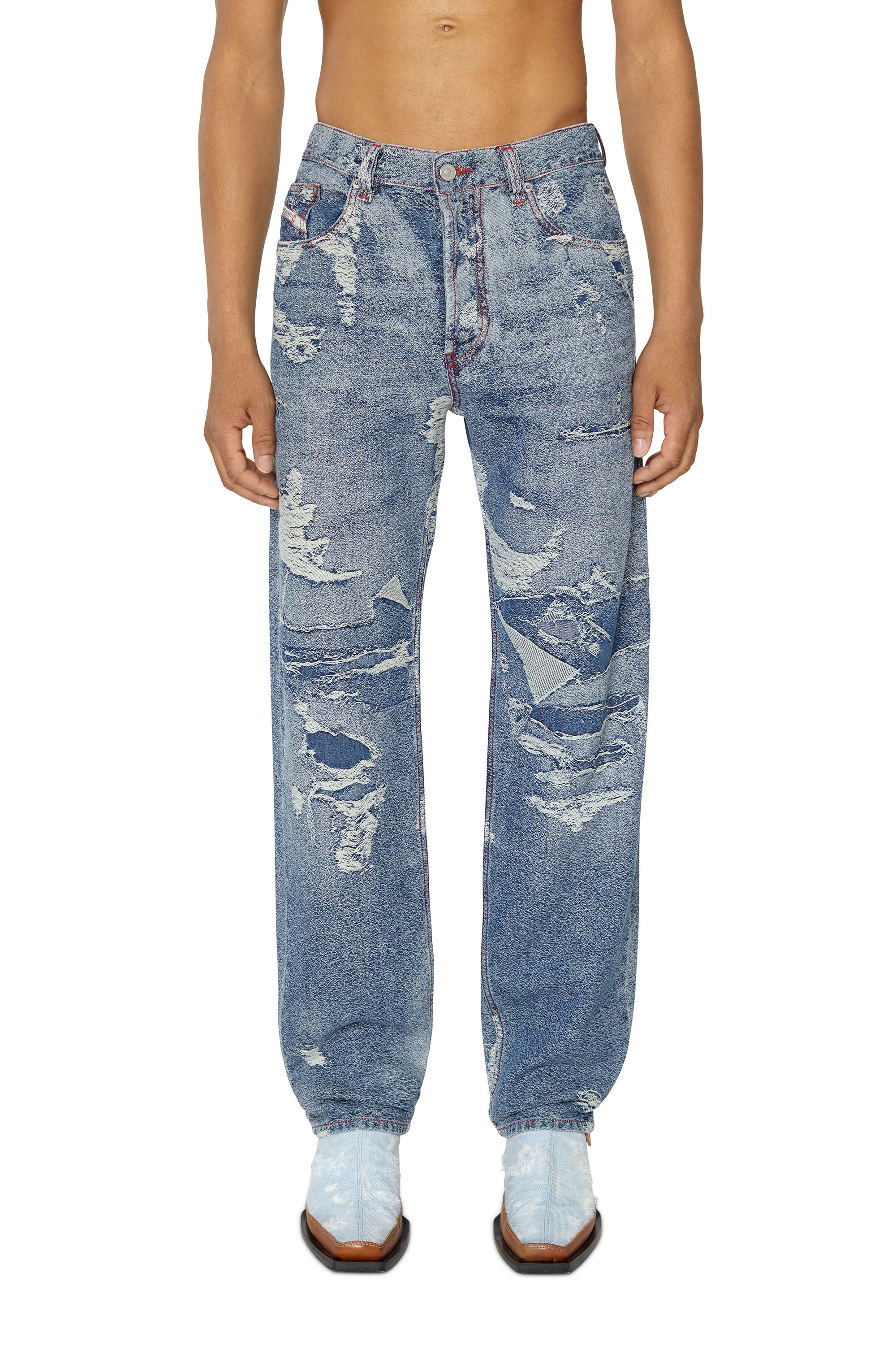 Diesel - 2010 D-Macs 09F10 Straight Jeans, Dunkelblau - Image 1