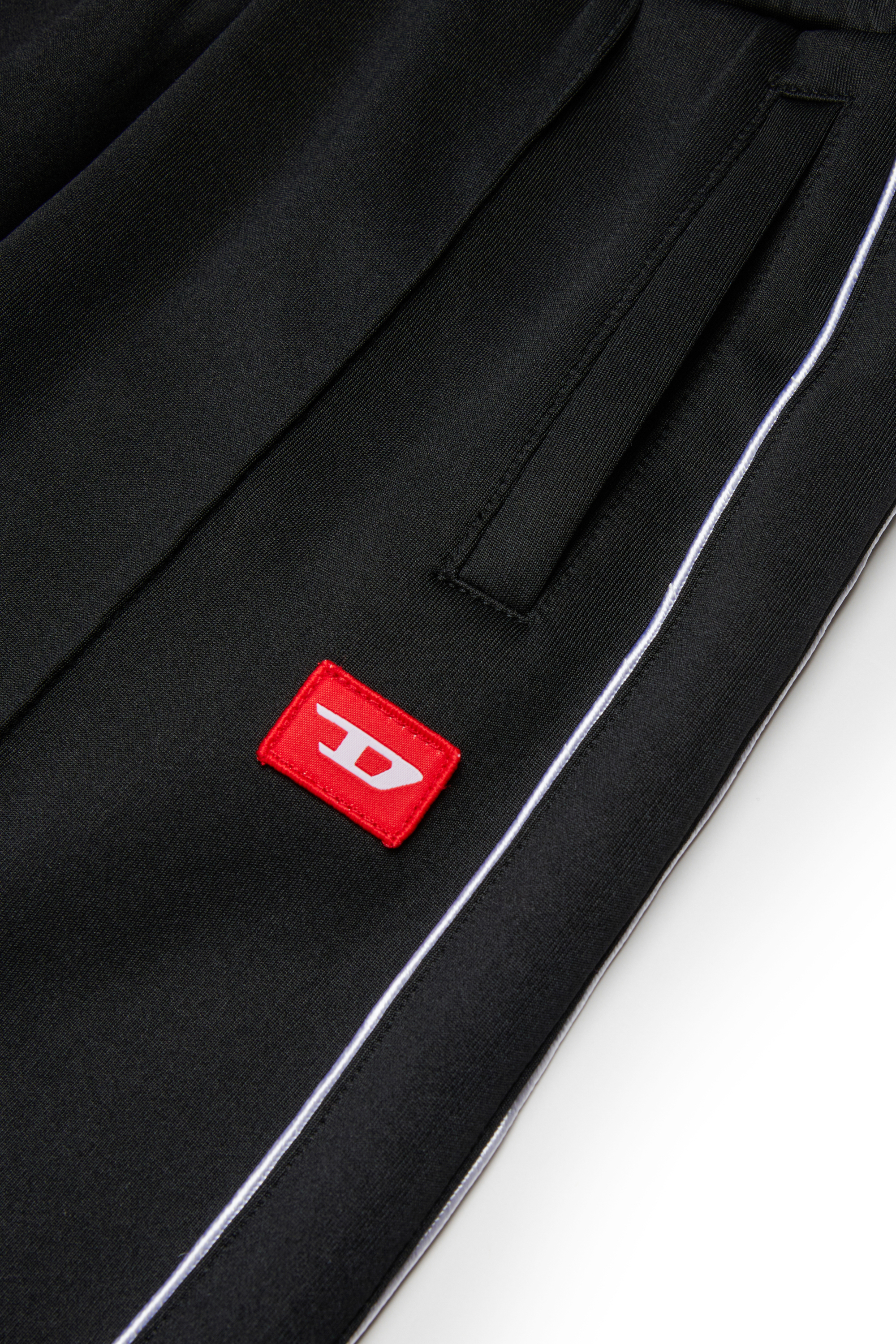 Diesel - PZAMPERD, Herren Baumwollhose mit seitlichen Streifen in Schwarz - 4