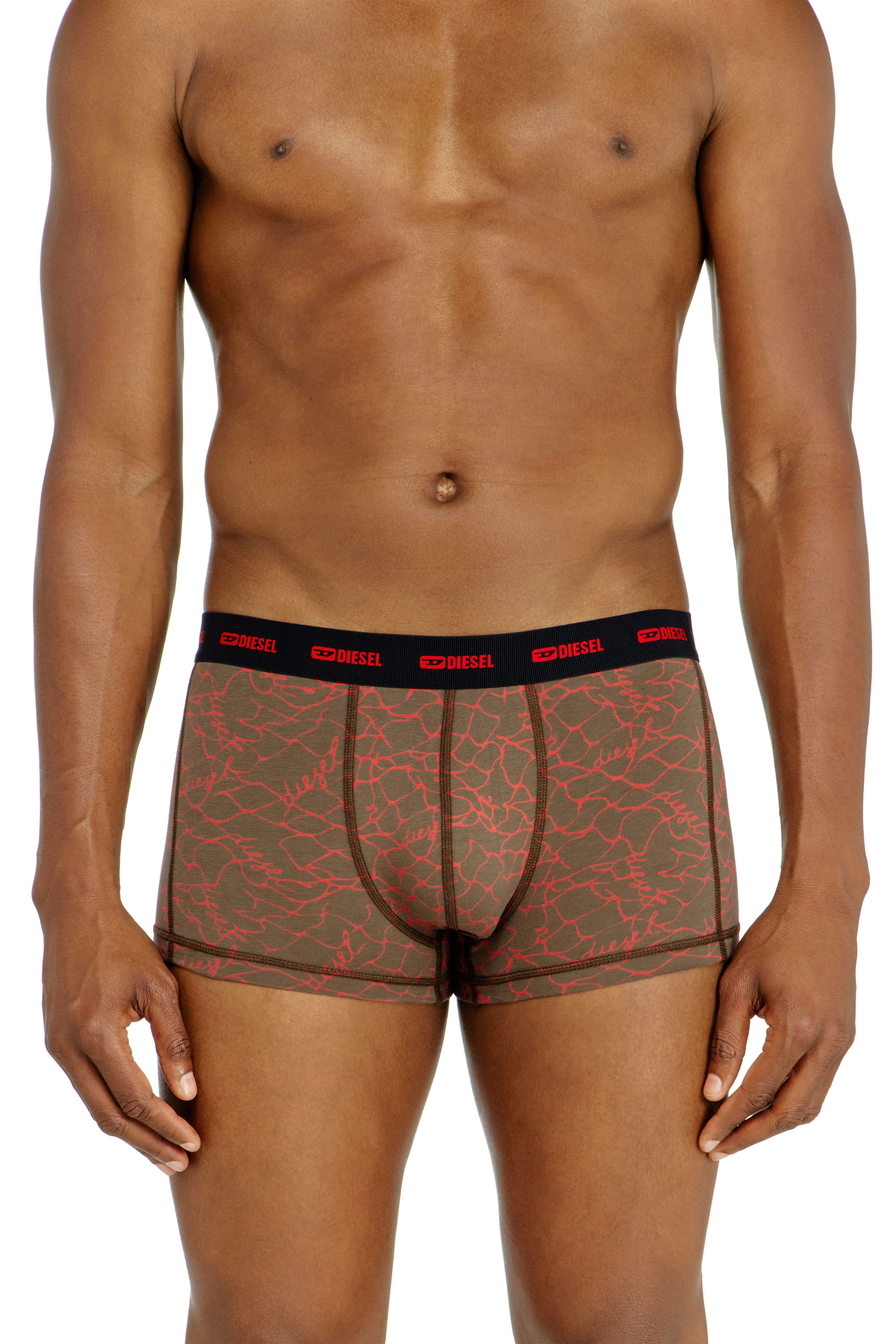 Diesel - DAMIEN-UTLT-3PACK, Herren Dreierpack Trunks mit grafischem Motiv in Bunt - 2