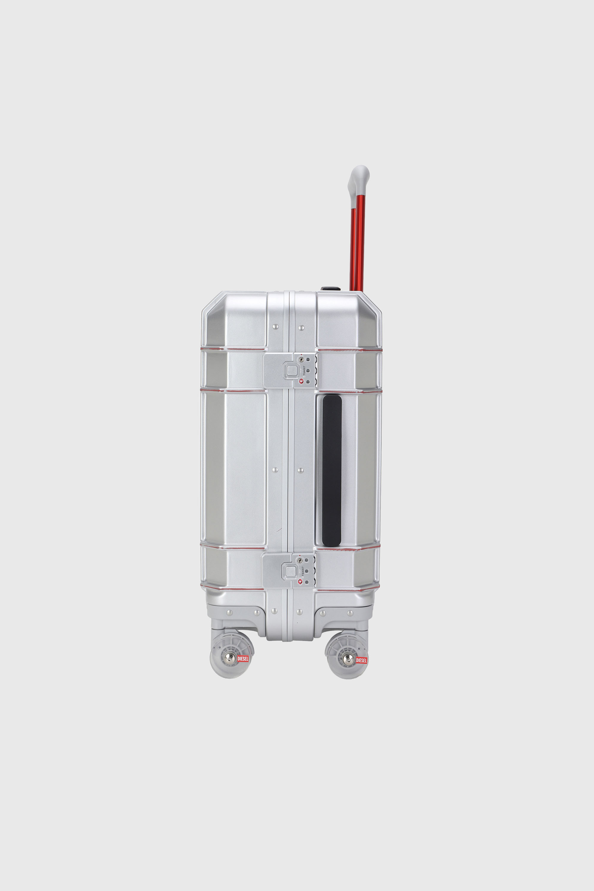 Diesel - DIESEL PC STRONG IMAGE TROLLEY- DSL003, Unisex Robuster Koffer Gr&ouml;&szlig;e S in Silber - 5
