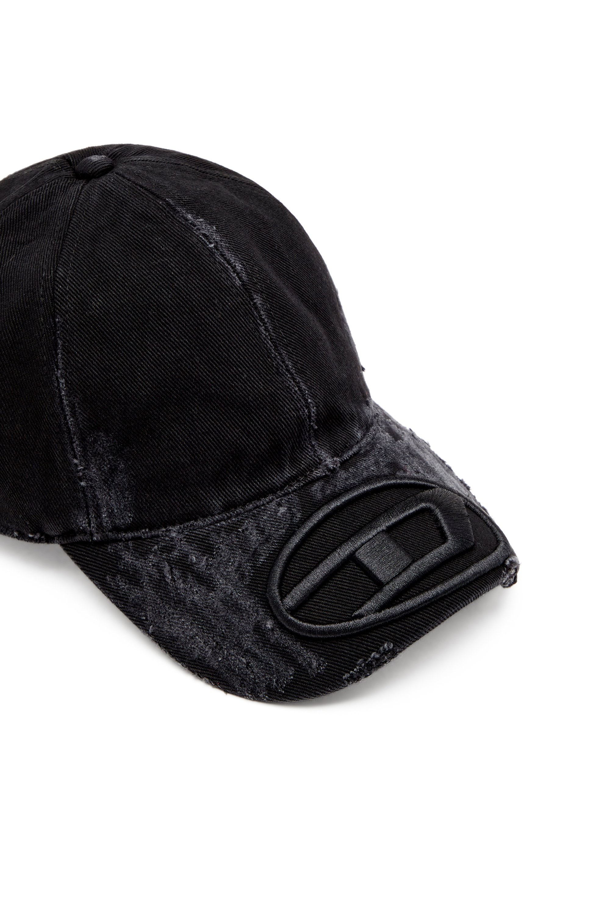 Diesel - C-ODY, Herren Basecap aus vielgetragenem Denim in Schwarz - 3