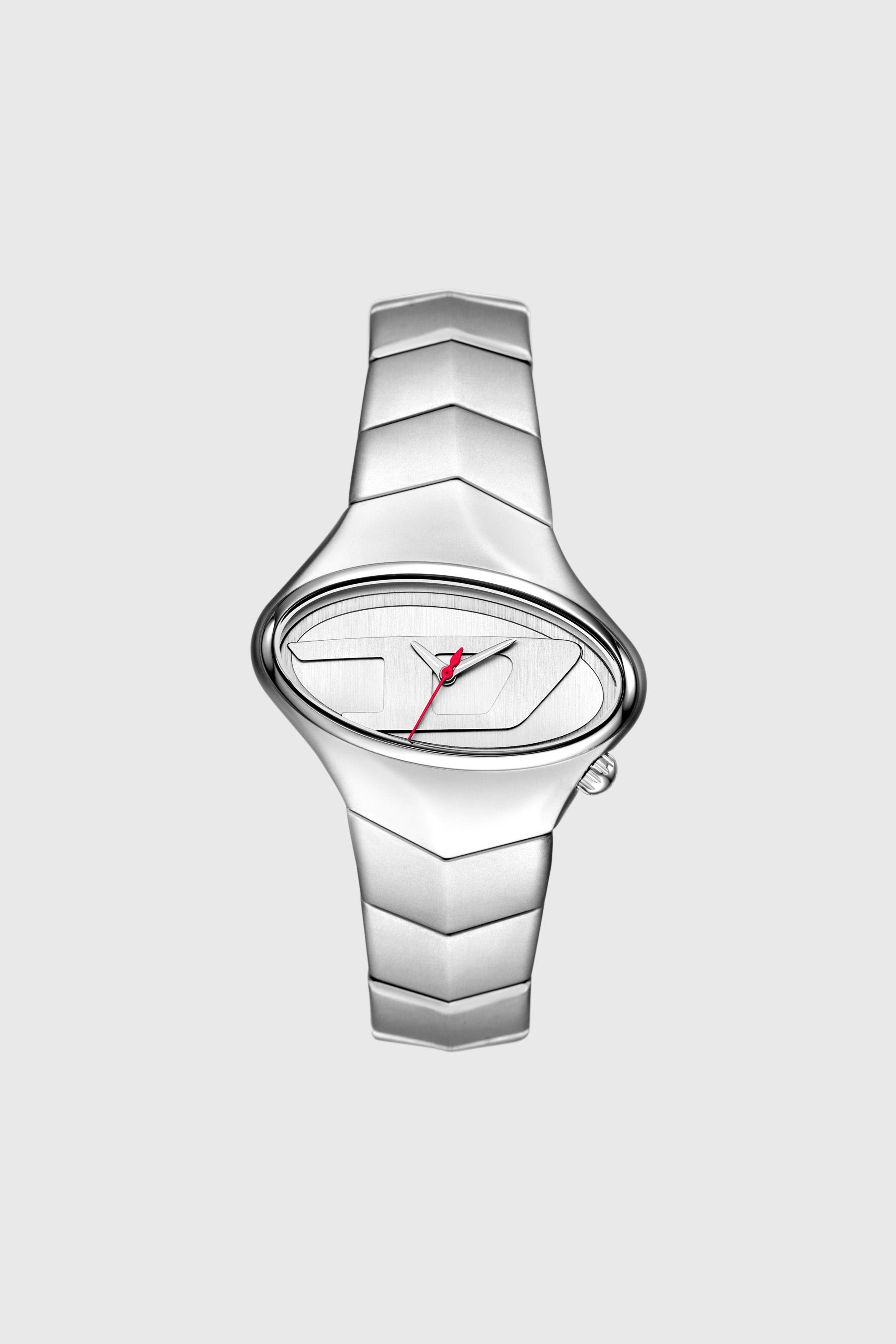 Diesel - DZ2228 WATCH, Herren D-Rush Edelstahl-Uhr in Silber - 1