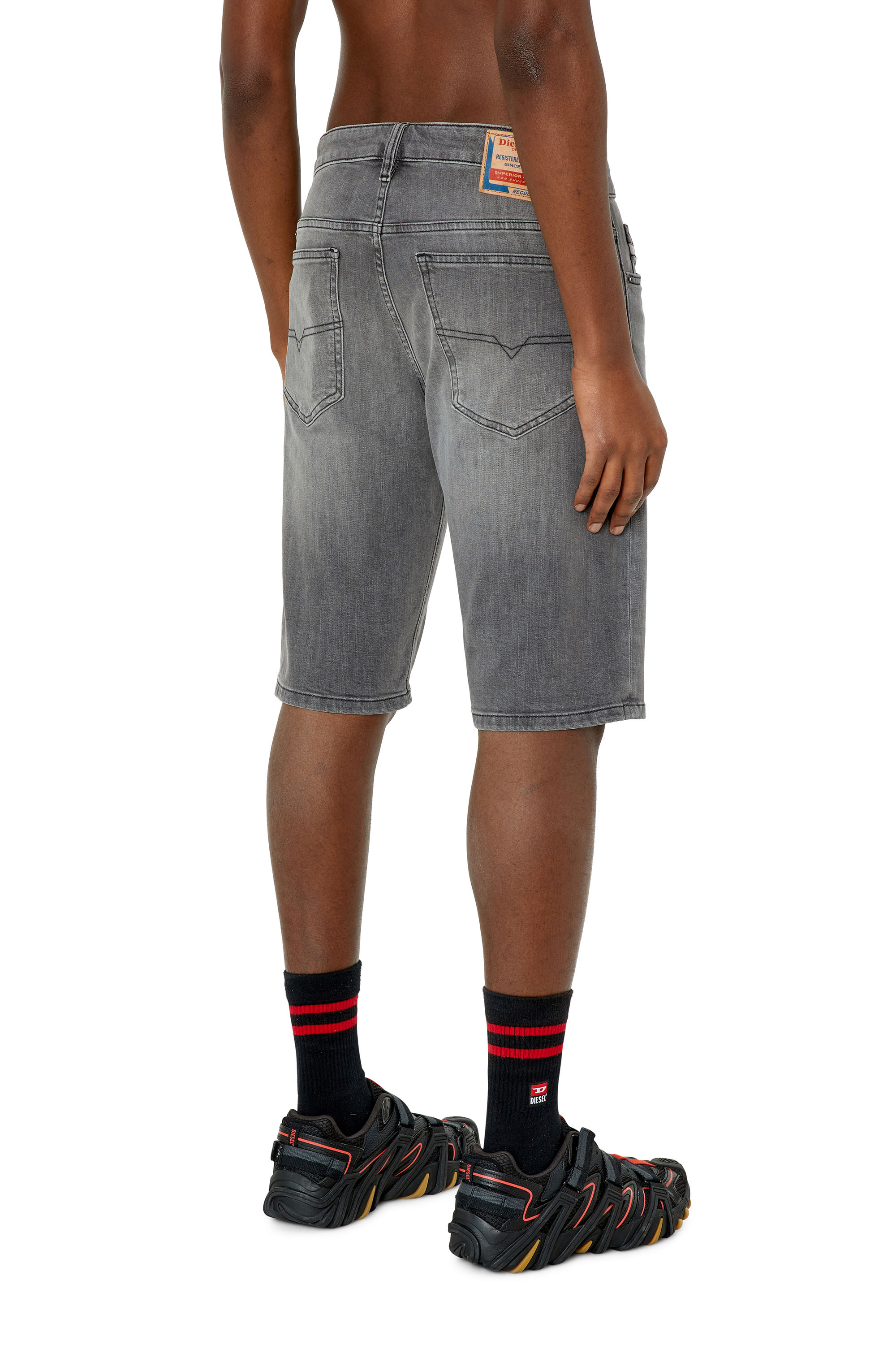 Diesel - SLIM-SHORT, Schwarz/Dunkelgrau - Image 4