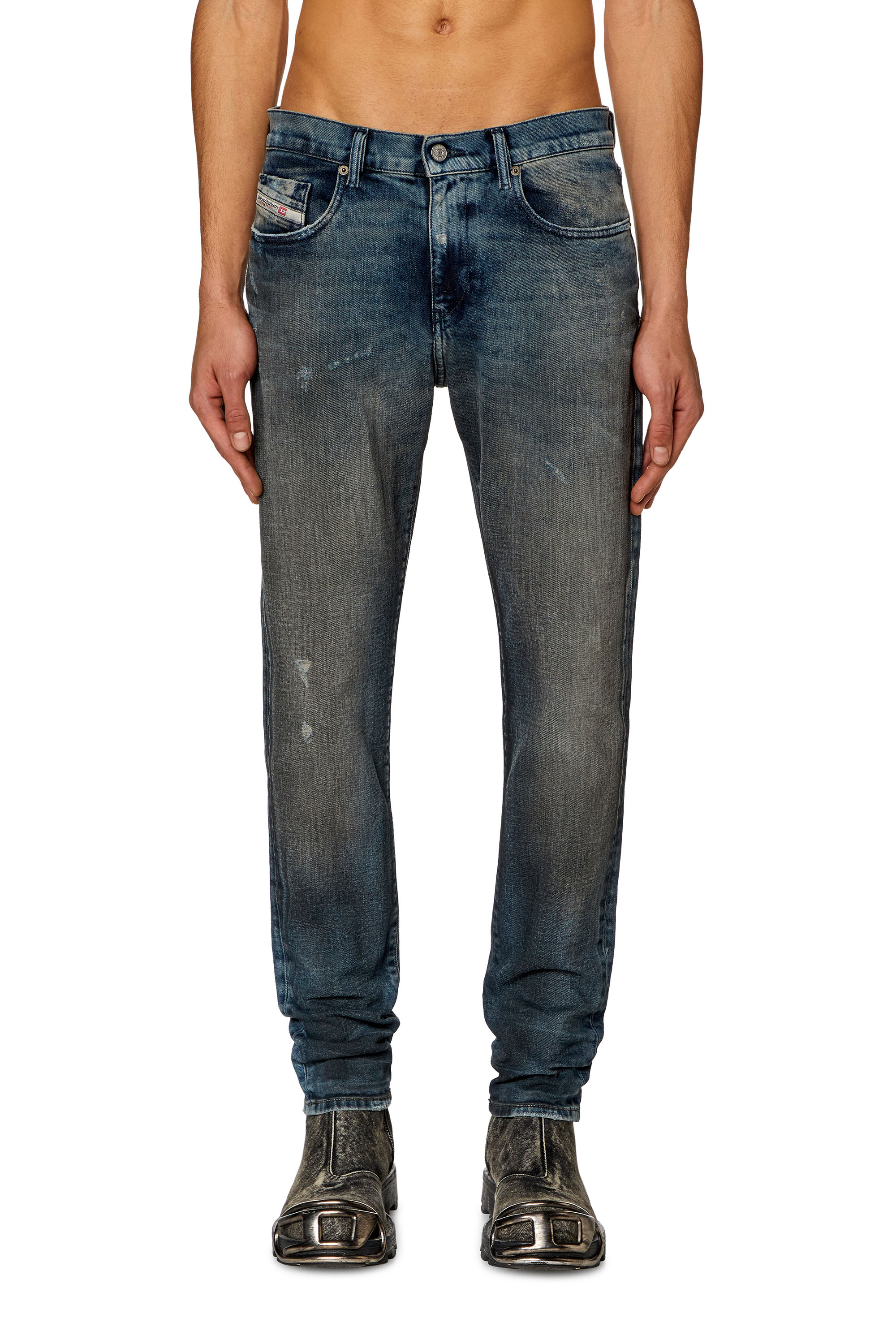 Diesel - Slim Jeans 2019 D-Strukt 09H54, Dunkelblau - Image 1